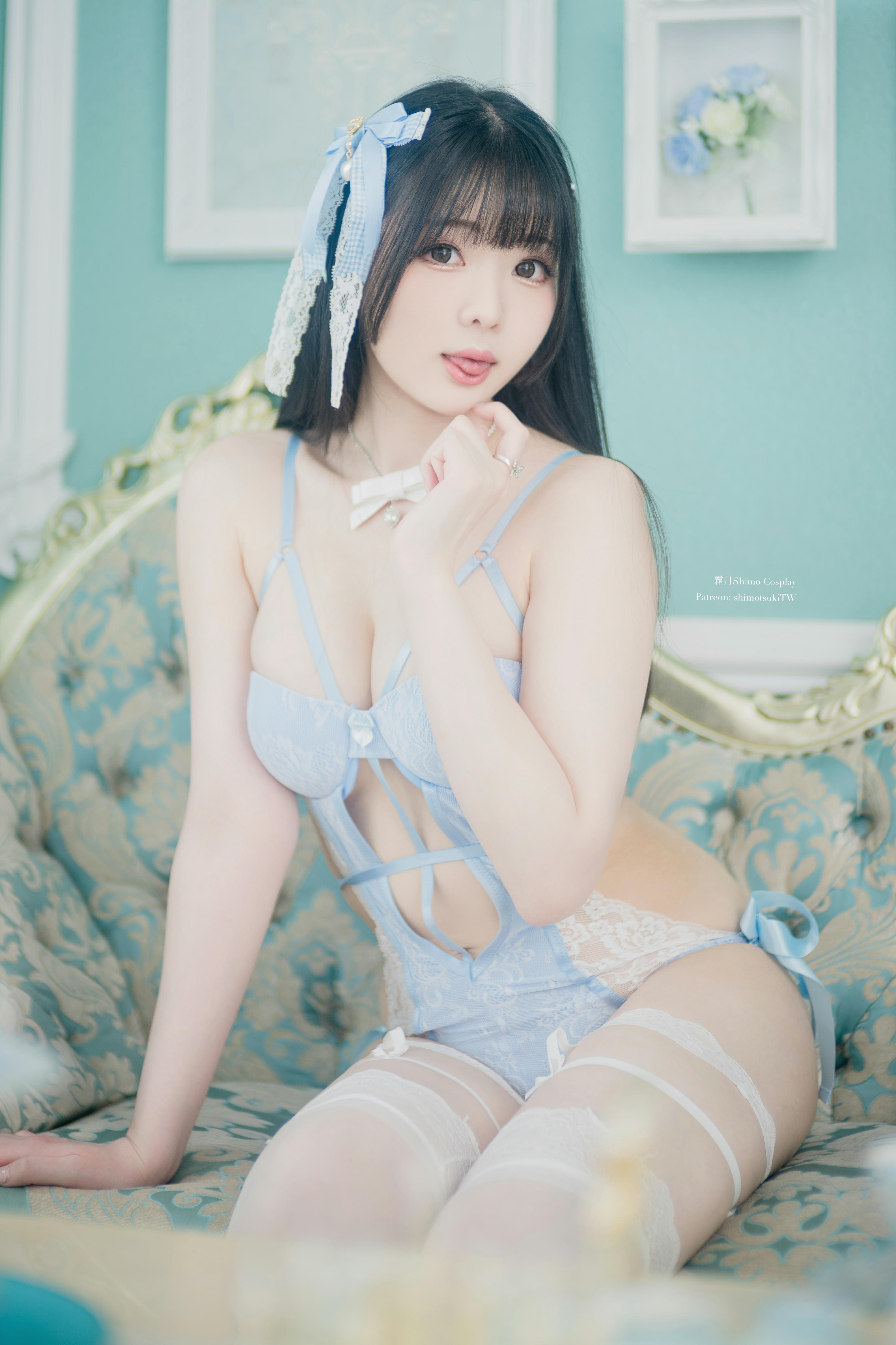 霜月shimo NO.124 Blue Lingerie[41P 309.5M]_第1集