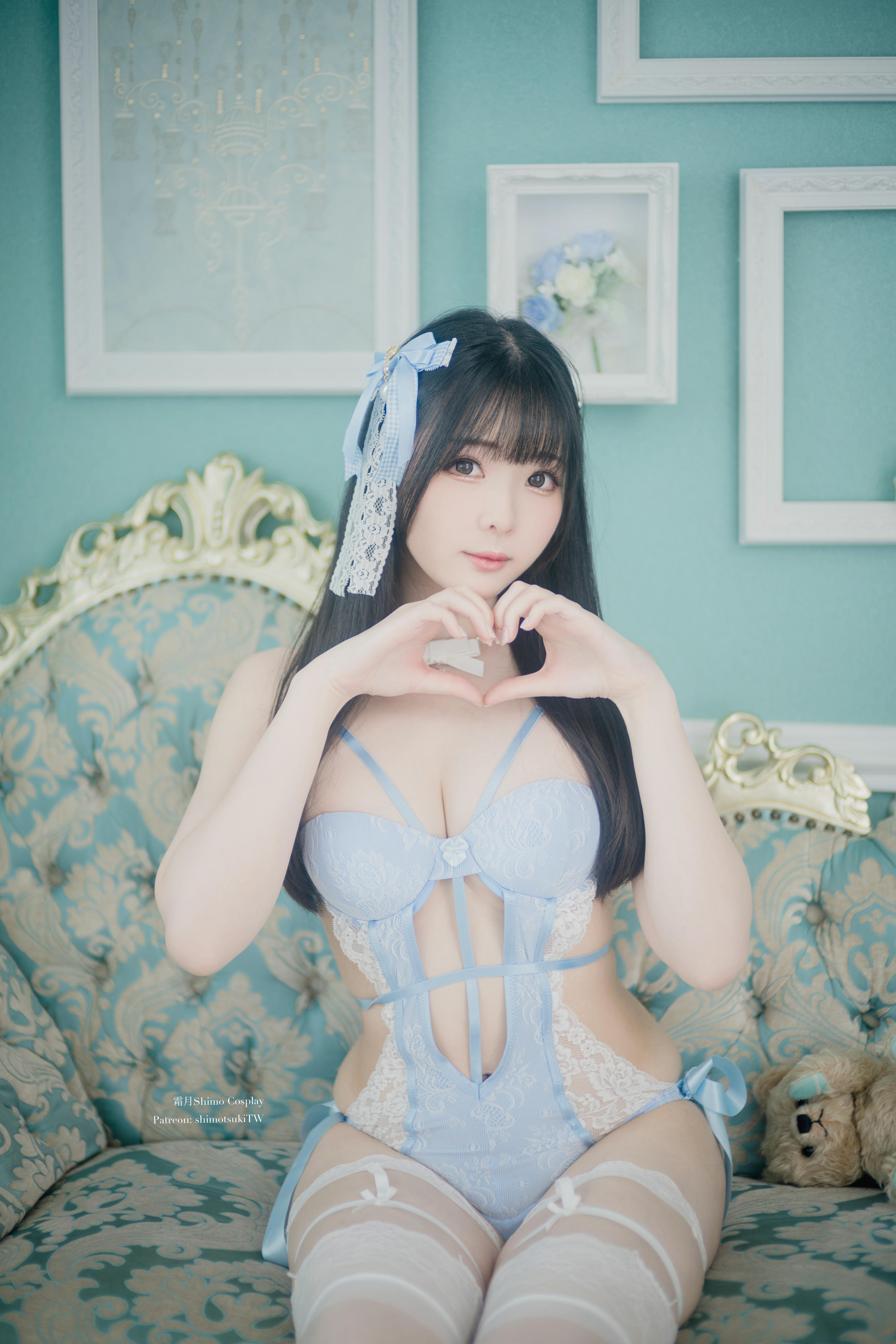 霜月shimo NO.124 Blue Lingerie[41P 309.5M]_第1集