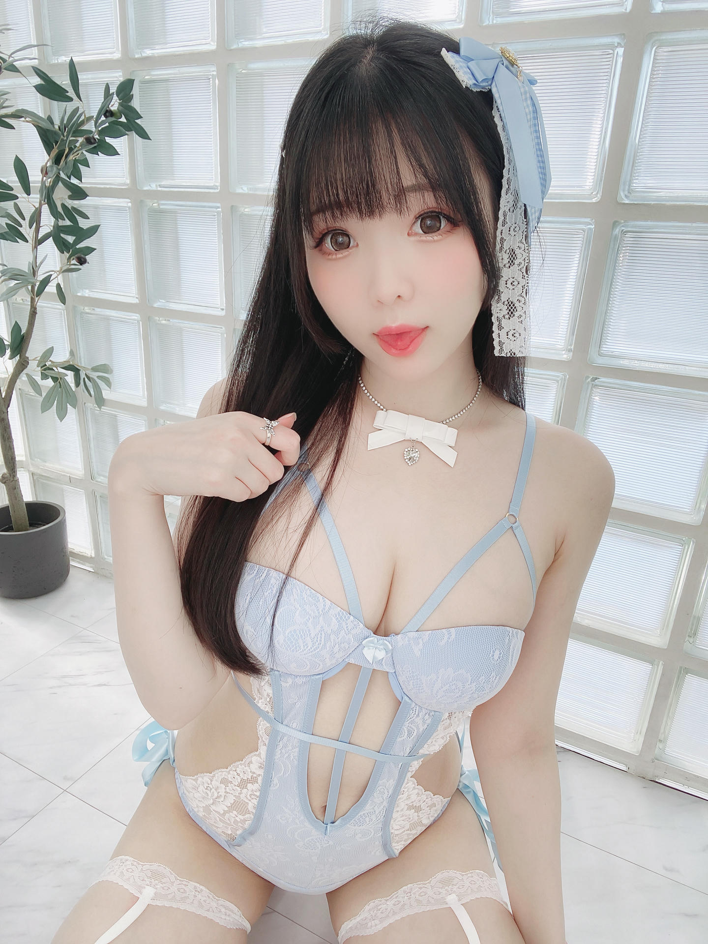 霜月shimo NO.124 Blue Lingerie[41P 309.5M]_第2集