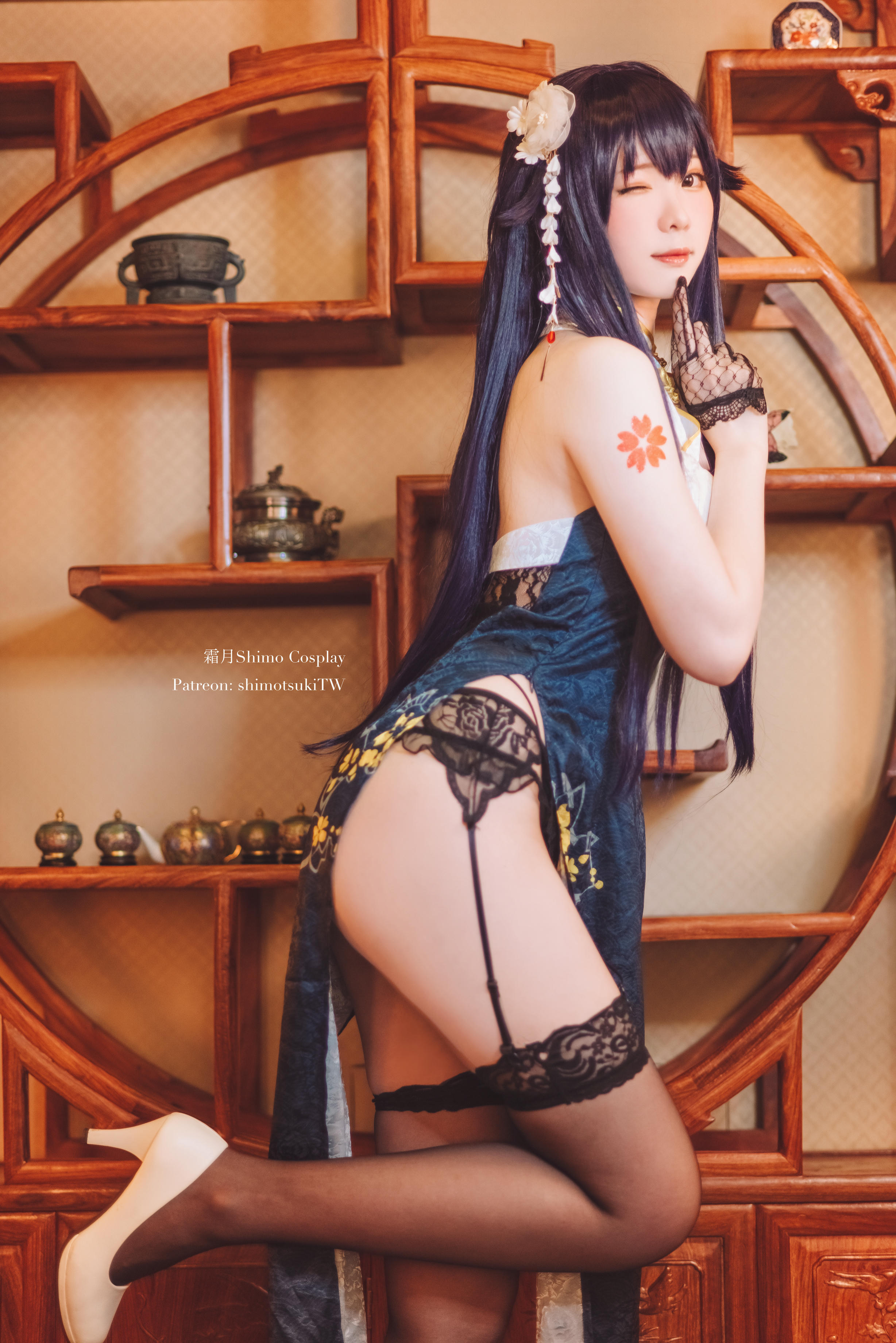 霜月shimo NO.047 碧蓝航线 吾妻旗袍 [12P1V-338MB]_第1集