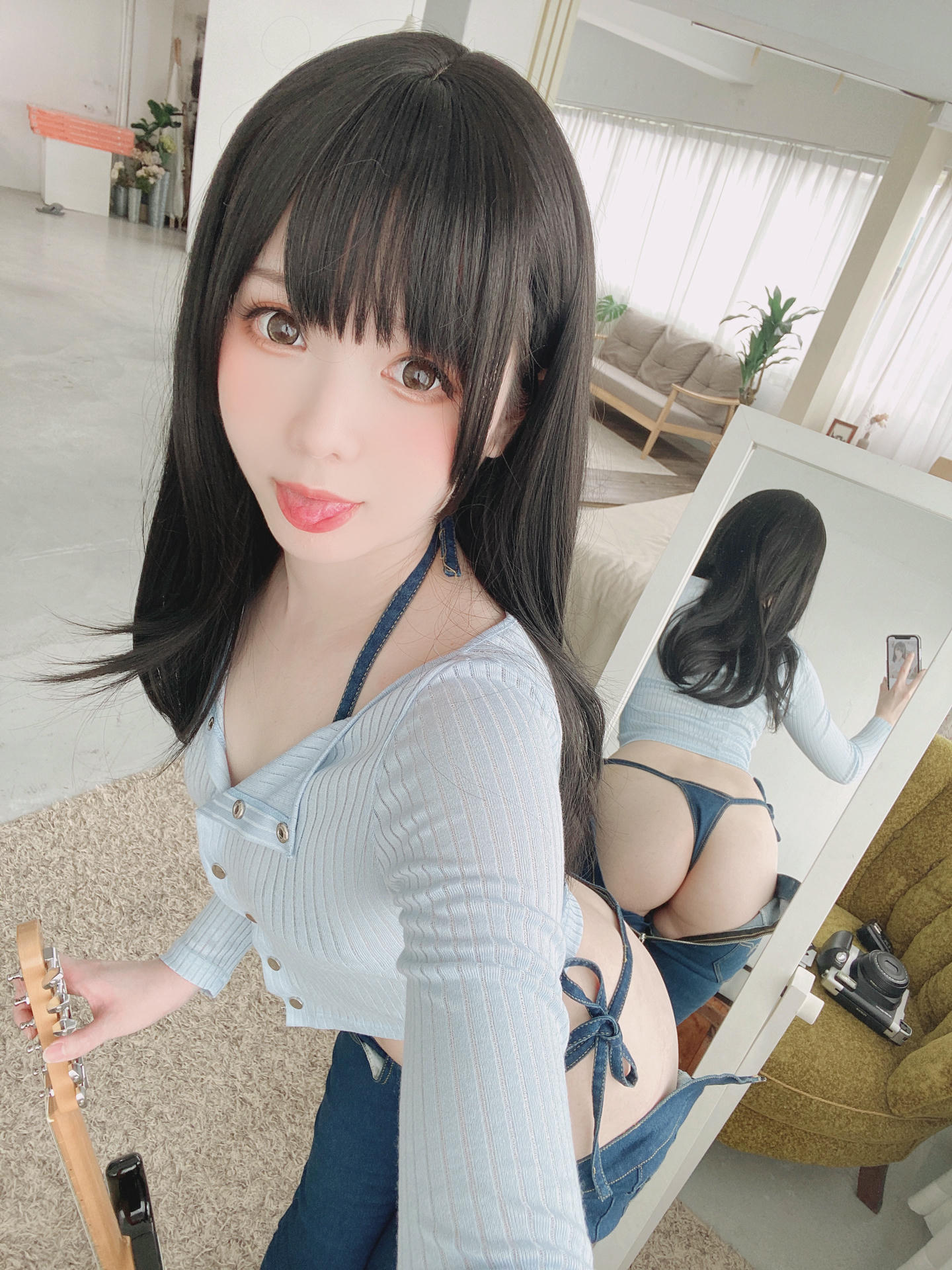 霜月shimo NO.062 fantia 2022.01月合集 [99P-700MB]-2022-01-14 ギター妹ちゃん  ジーパンver__第1集