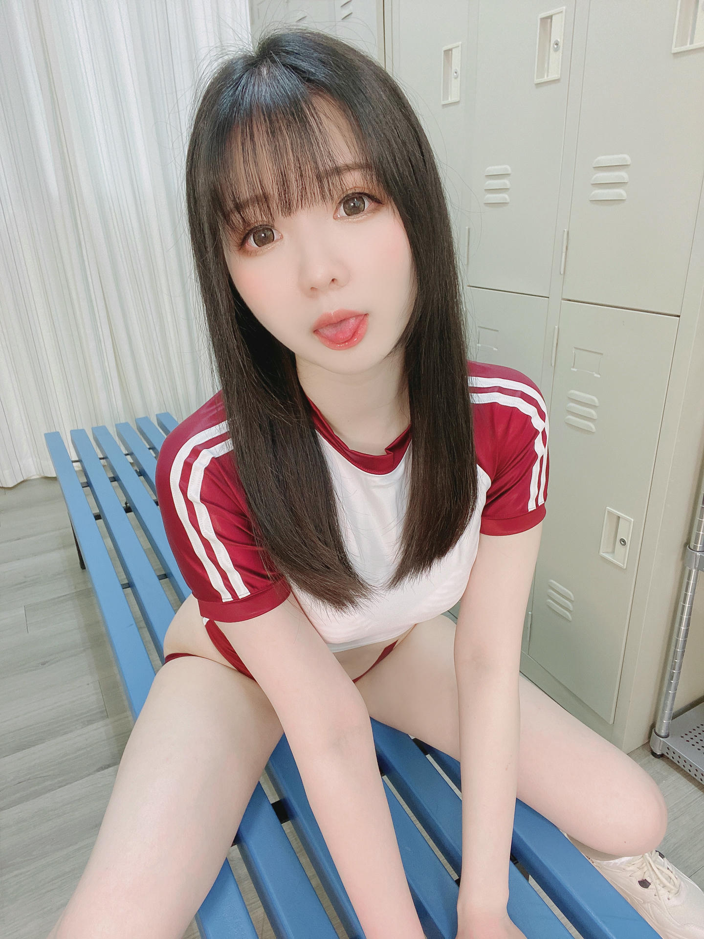 霜月shimo NO.062 fantia 2022.01月合集 [99P-700MB]-2022-01-17 Tバックブルマ+ピンク縞ブラ_第1集