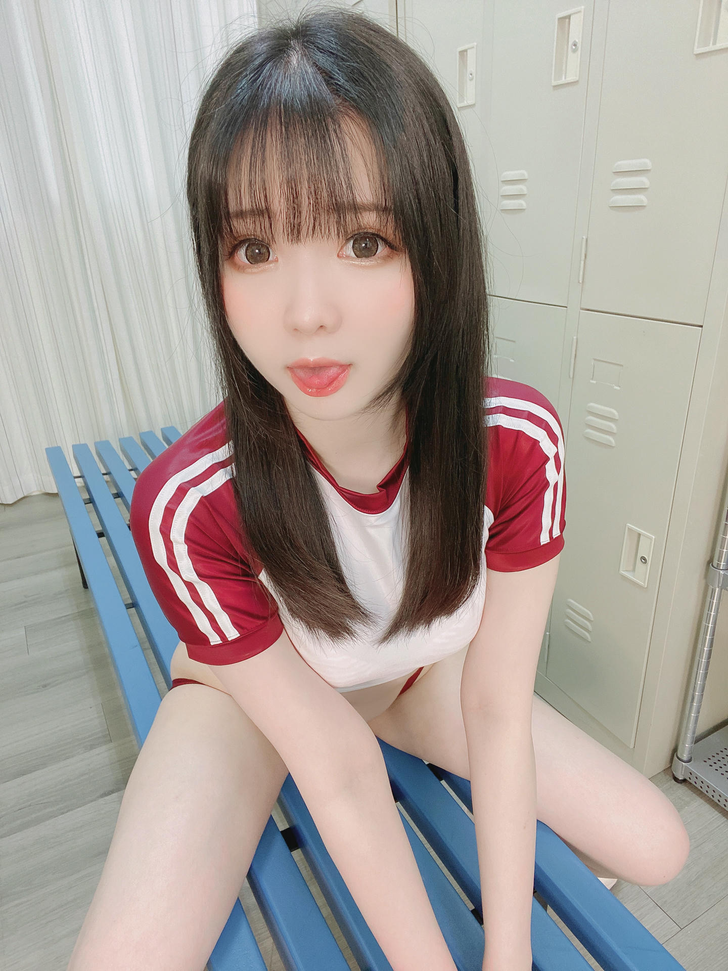 霜月shimo NO.062 fantia 2022.01月合集 [99P-700MB]-2022-01-17 Tバックブルマ+ピンク縞ブラ_第1集