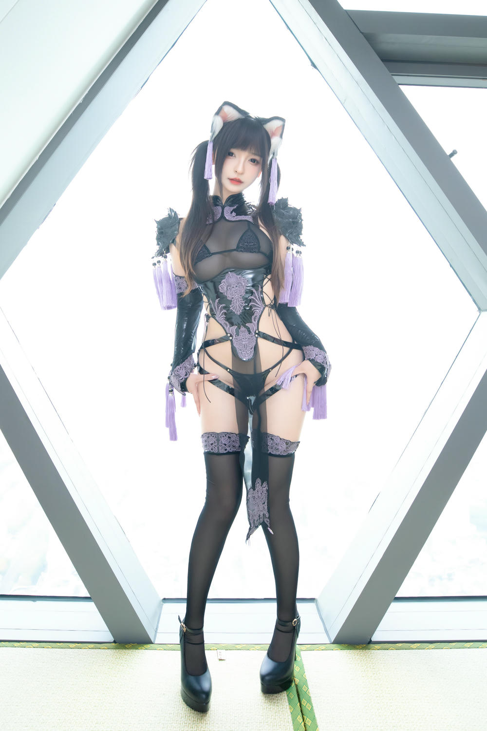 神乐坂真冬-神楽坂真冬 NO.141 旗袍猫女 [75P2V 223MB]_第1集