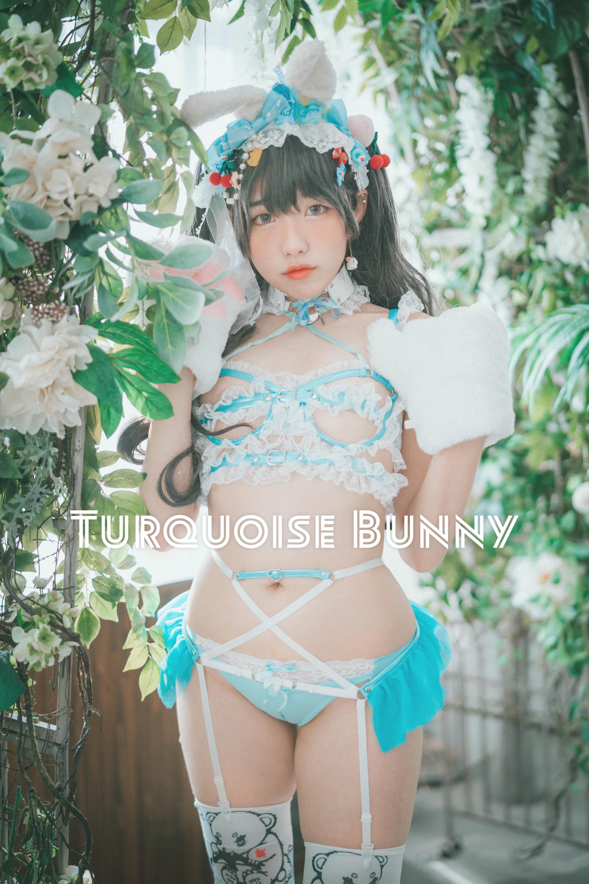 韩国美女-Sonson NO.005 [DJAWA] Turquoise_Bunny [50P-558MB]_第1集