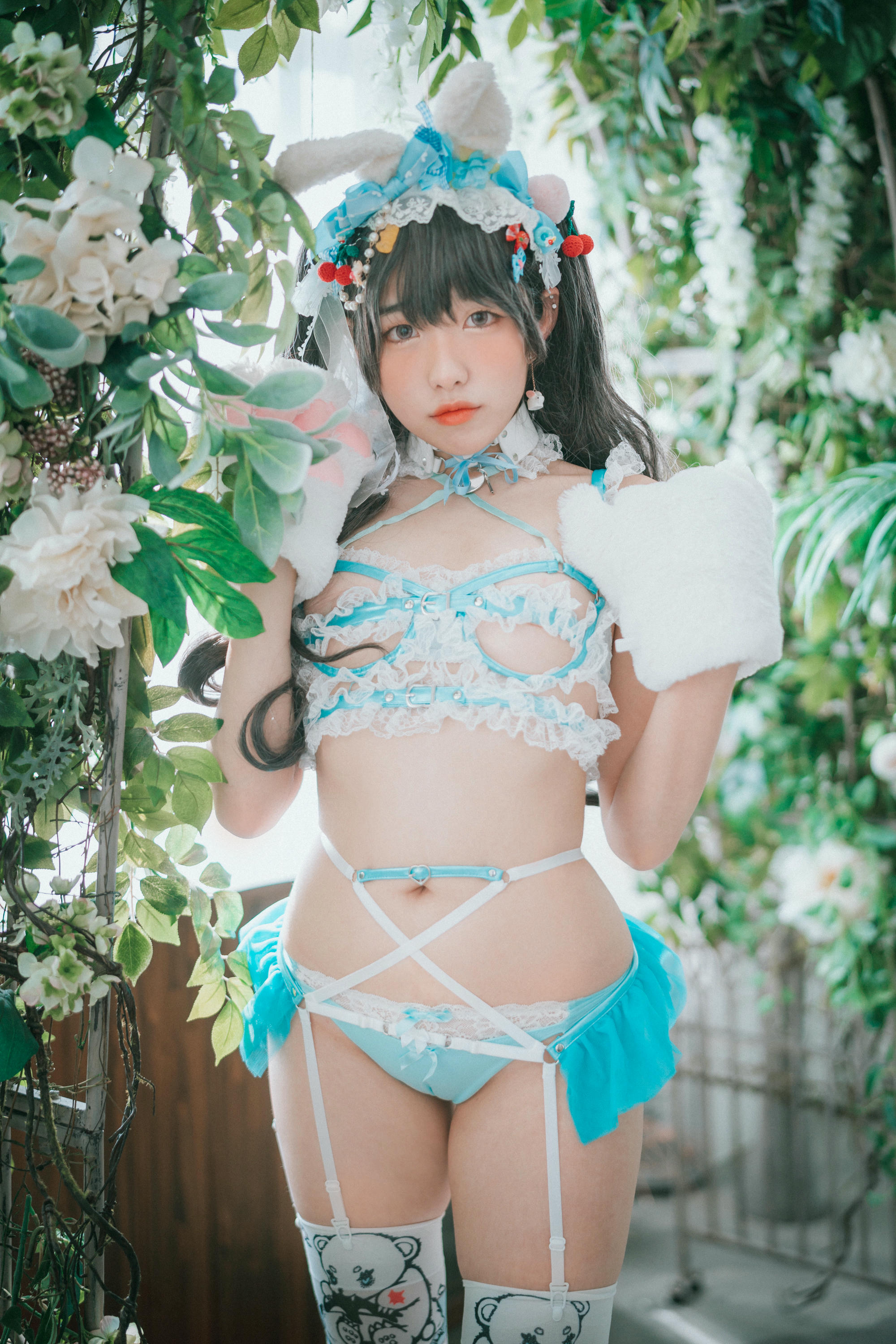 韩国美女-Sonson NO.005 [DJAWA] Turquoise_Bunny [50P-558MB]_第1集