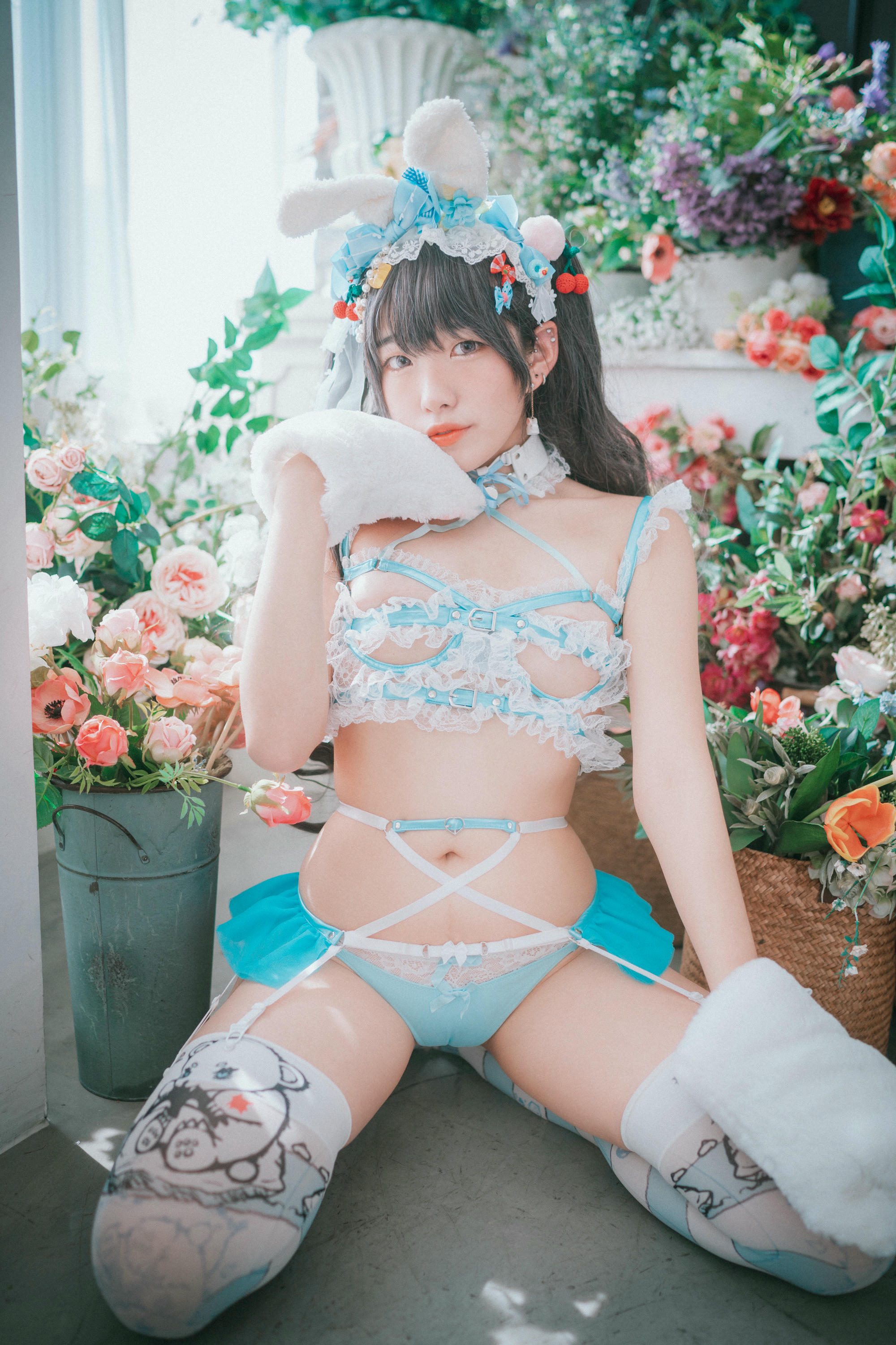 韩国美女-Sonson NO.005 [DJAWA] Turquoise_Bunny [50P-558MB]_第2集