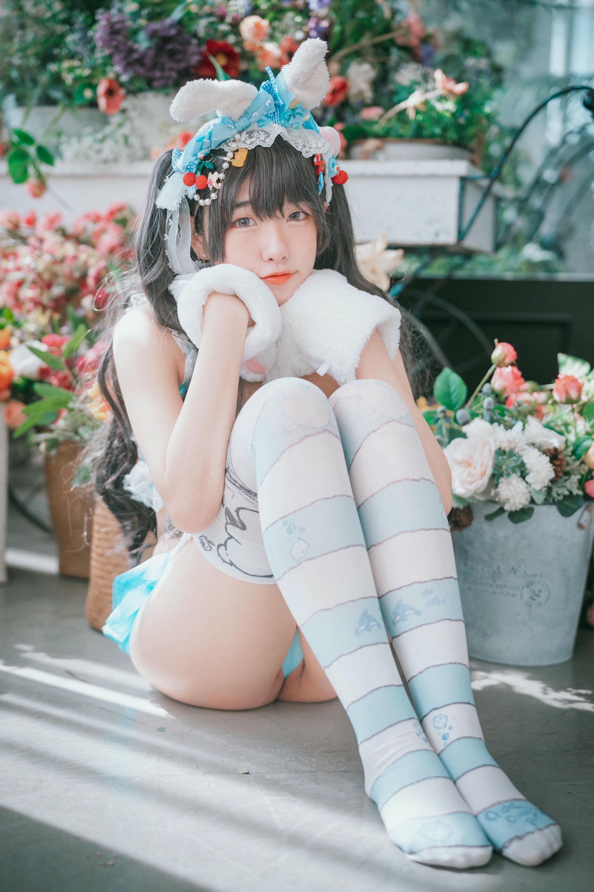 韩国美女-Sonson NO.005 [DJAWA] Turquoise_Bunny [50P-558MB]_第2集