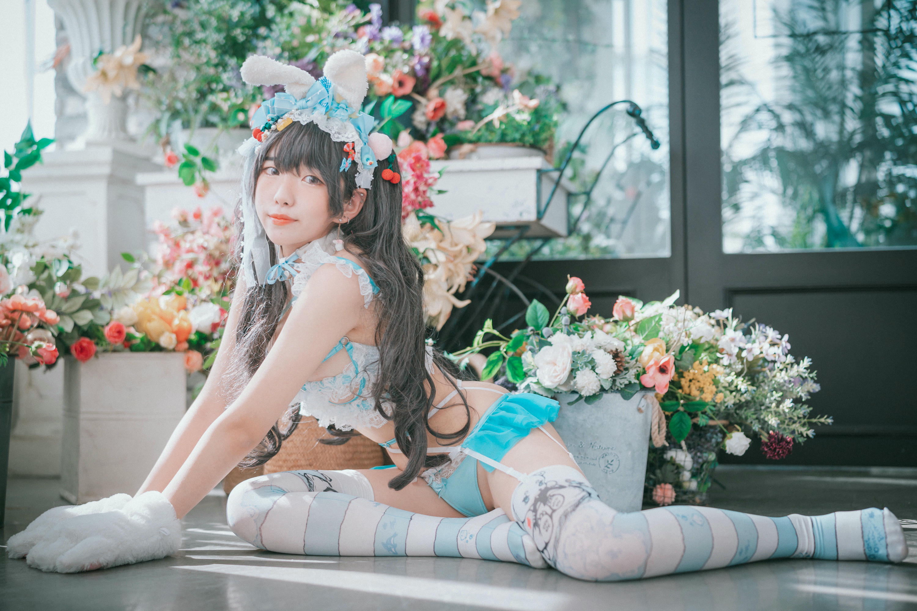 韩国美女-Sonson NO.005 [DJAWA] Turquoise_Bunny [50P-558MB]_第2集