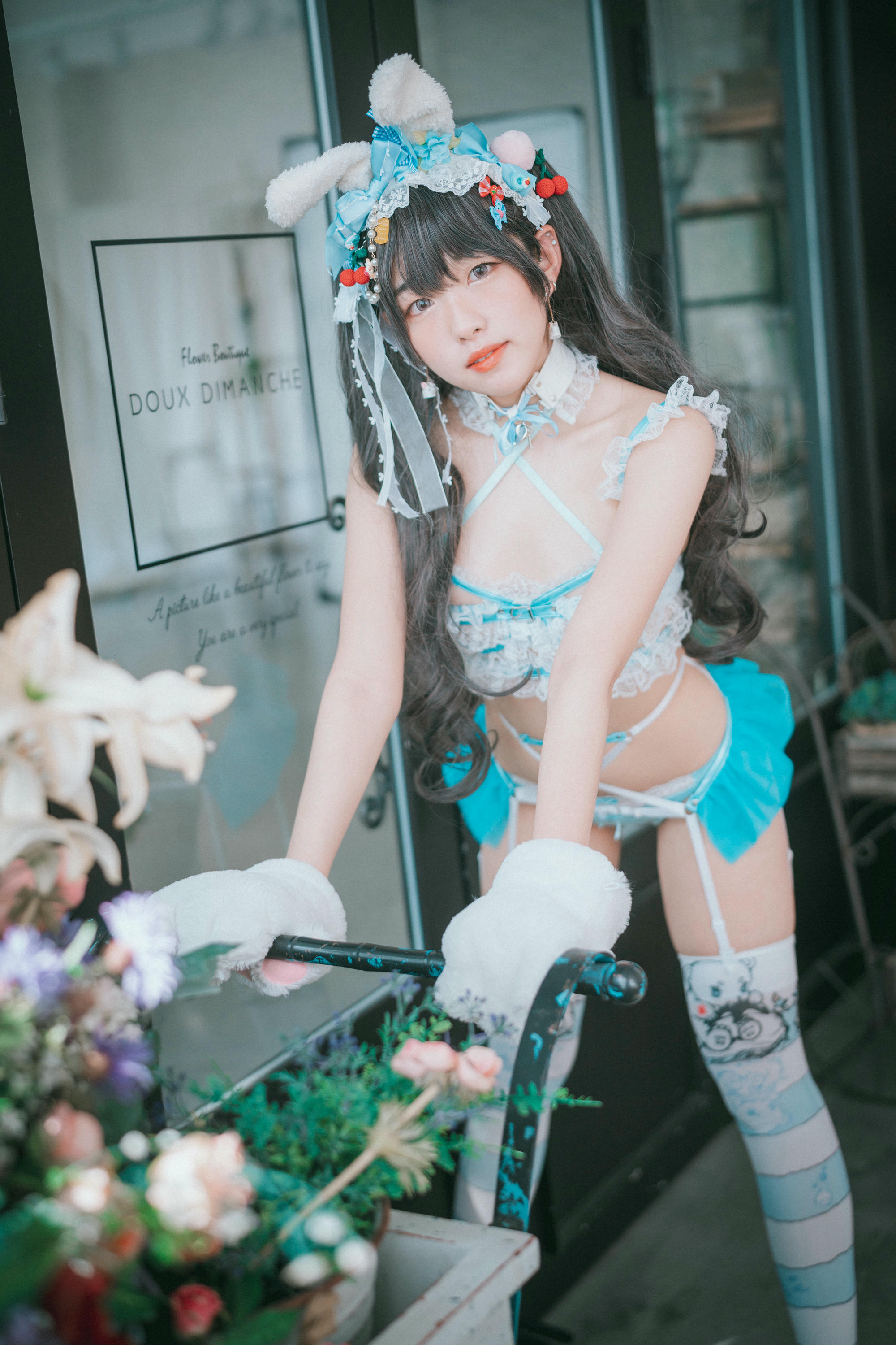 韩国美女-Sonson NO.005 [DJAWA] Turquoise_Bunny [50P-558MB]_第2集