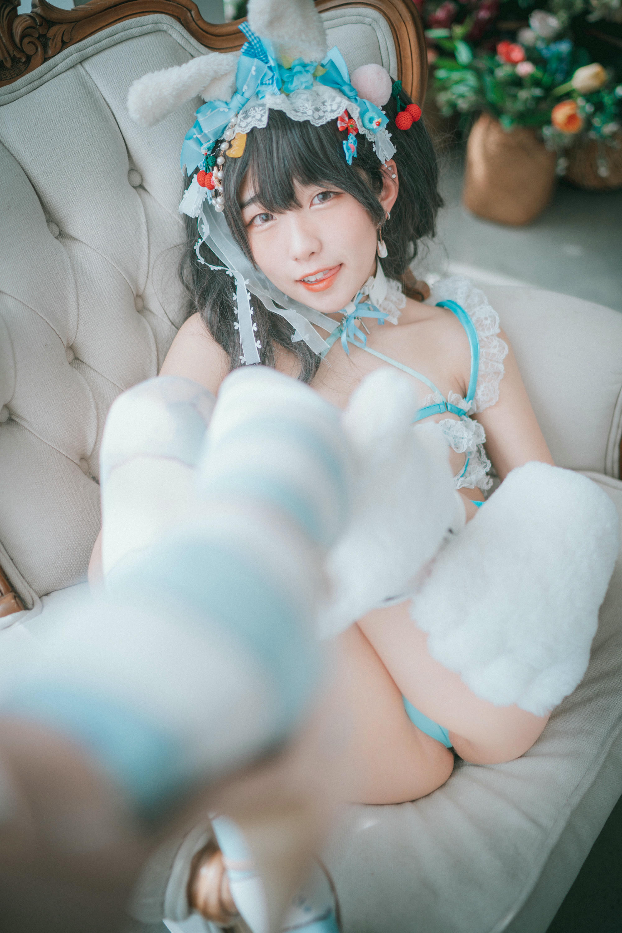 韩国美女-Sonson NO.005 [DJAWA] Turquoise_Bunny [50P-558MB]_第3集