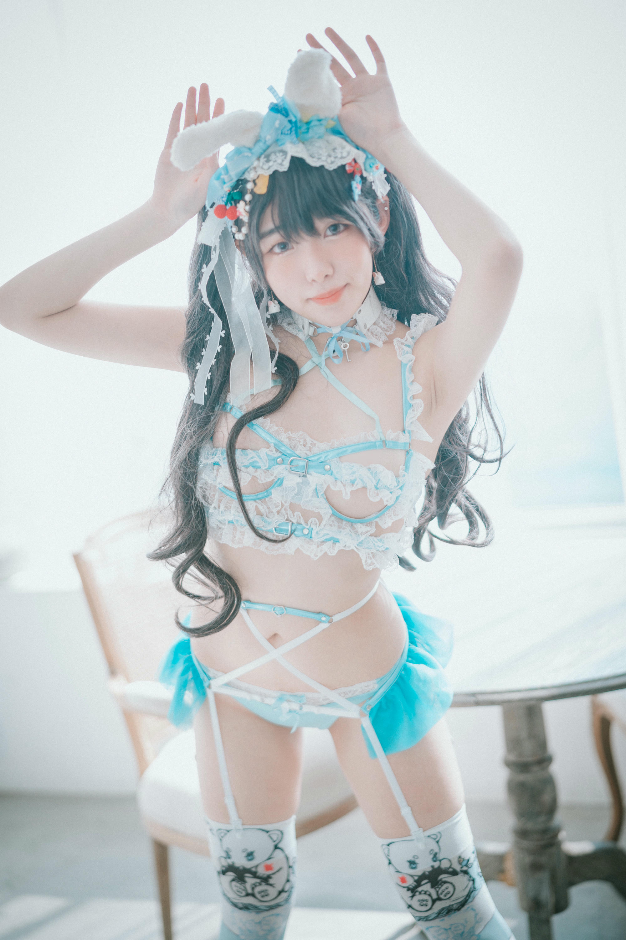 韩国美女-Sonson NO.005 [DJAWA] Turquoise_Bunny [50P-558MB]_第3集