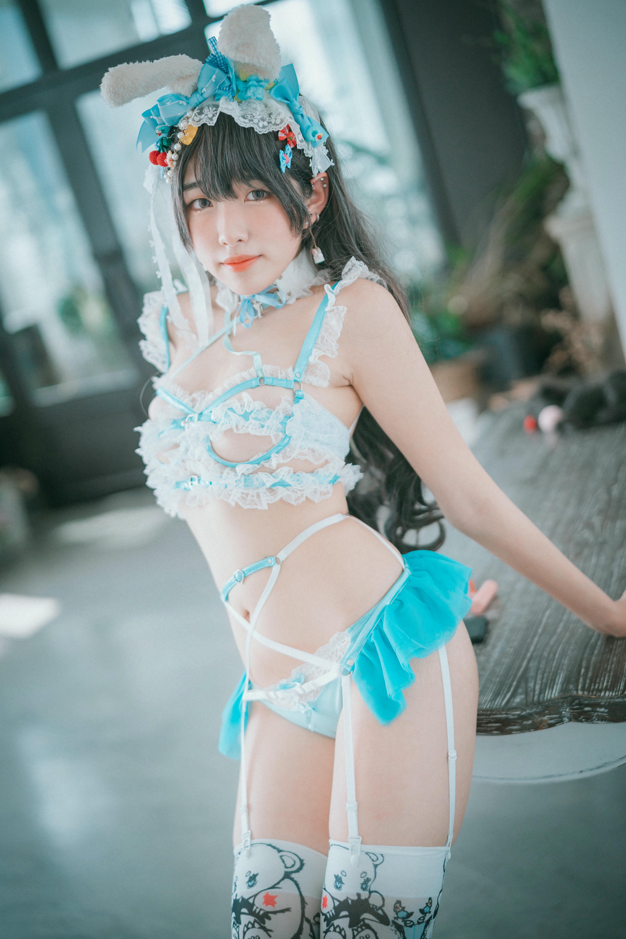 韩国美女-Sonson NO.005 [DJAWA] Turquoise_Bunny [50P-558MB]_第3集