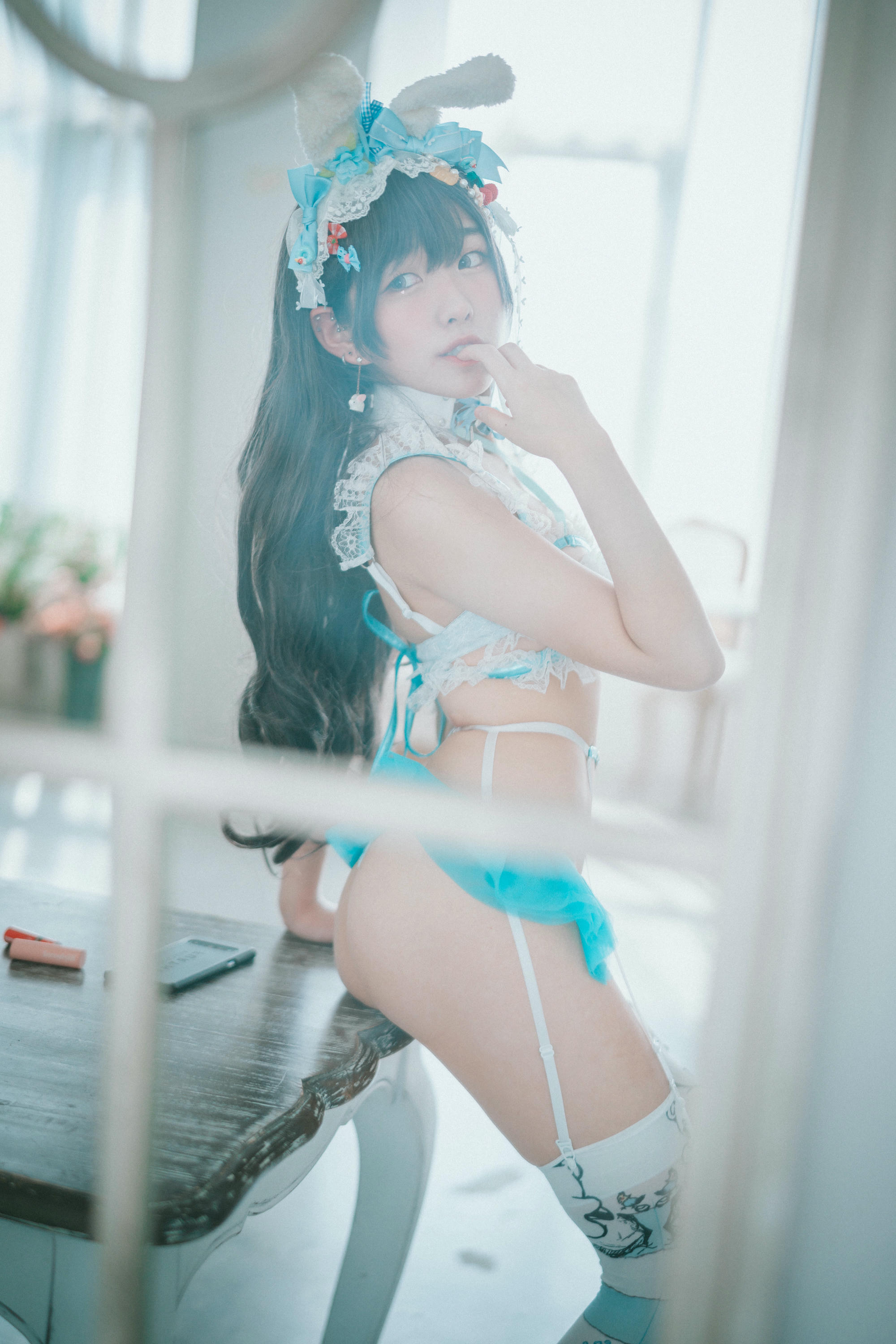韩国美女-Sonson NO.005 [DJAWA] Turquoise_Bunny [50P-558MB]_第3集