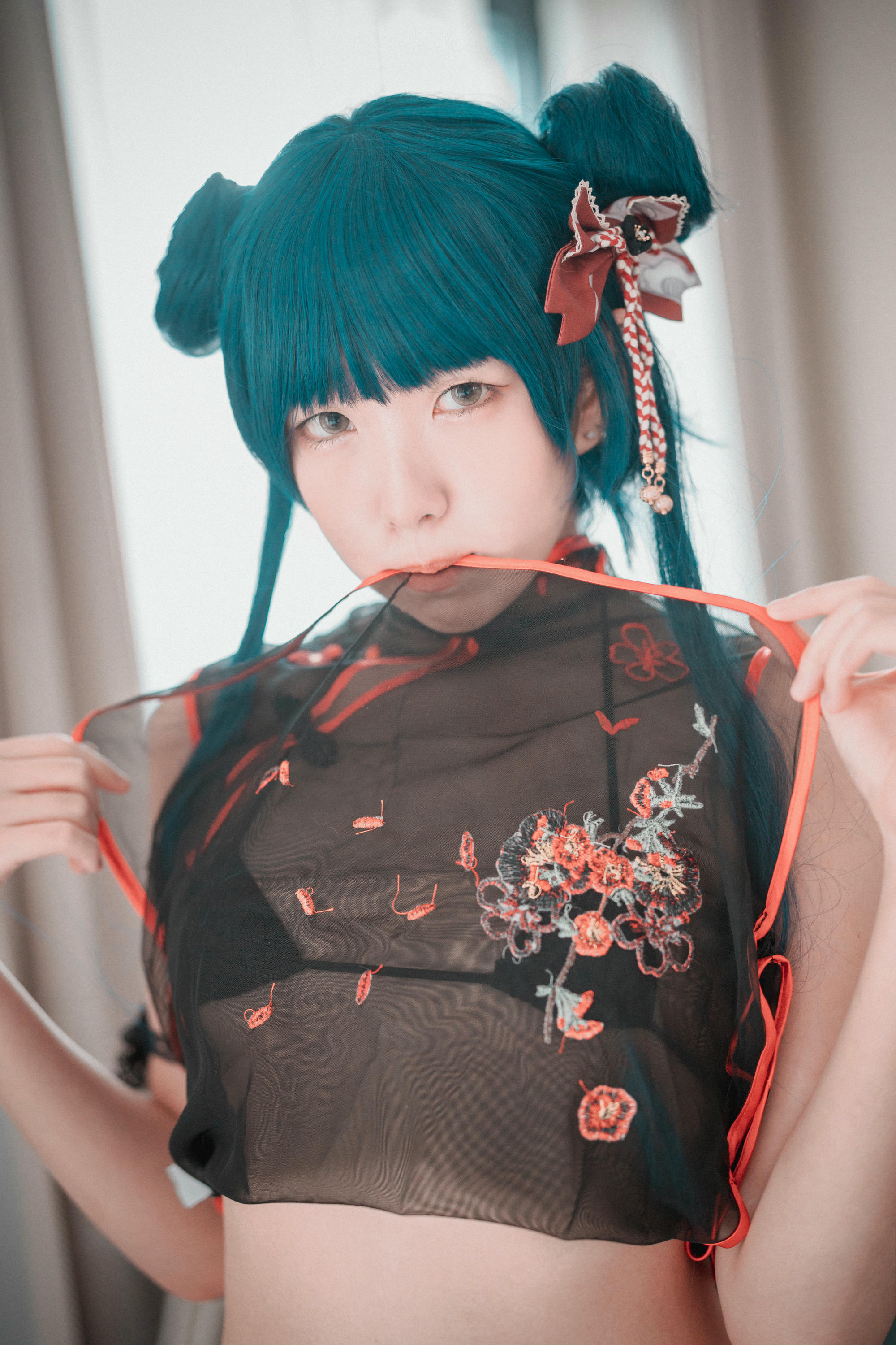 韩国美女-Sonson NO.015 [DJAWA] Sheer Qipao Girl-Normal Ver [45P-513MB]_第1集