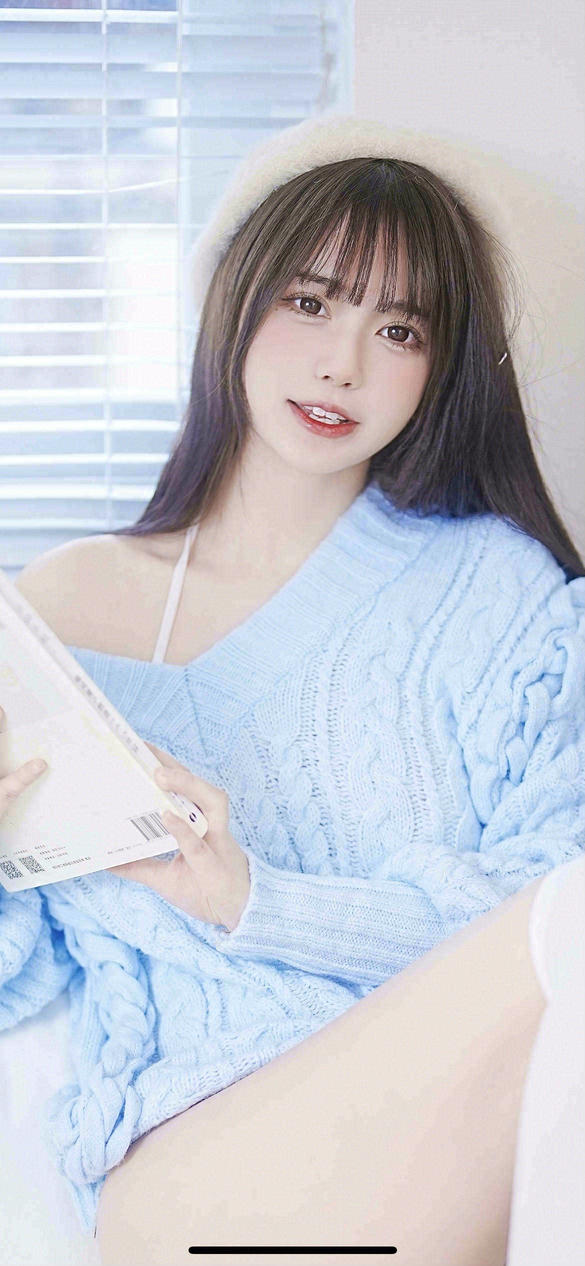 Tina很妖孽呀 NO.027 蓝色秋冬毛衣 [27P-168MB]_第2集