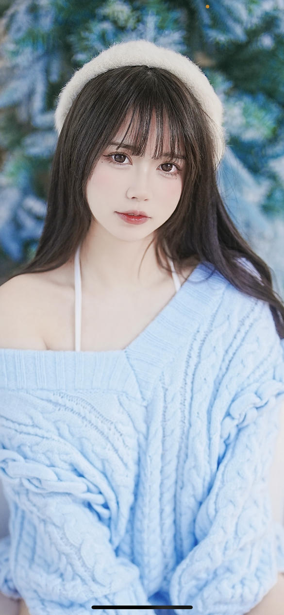 Tina很妖孽呀 NO.027 蓝色秋冬毛衣 [27P-168MB]_第2集