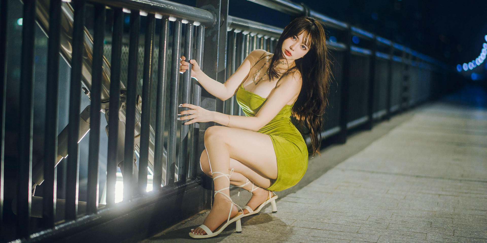 Tina很妖孽呀 NO.007 绿色连衣裙 [35P-208MB]_第2集