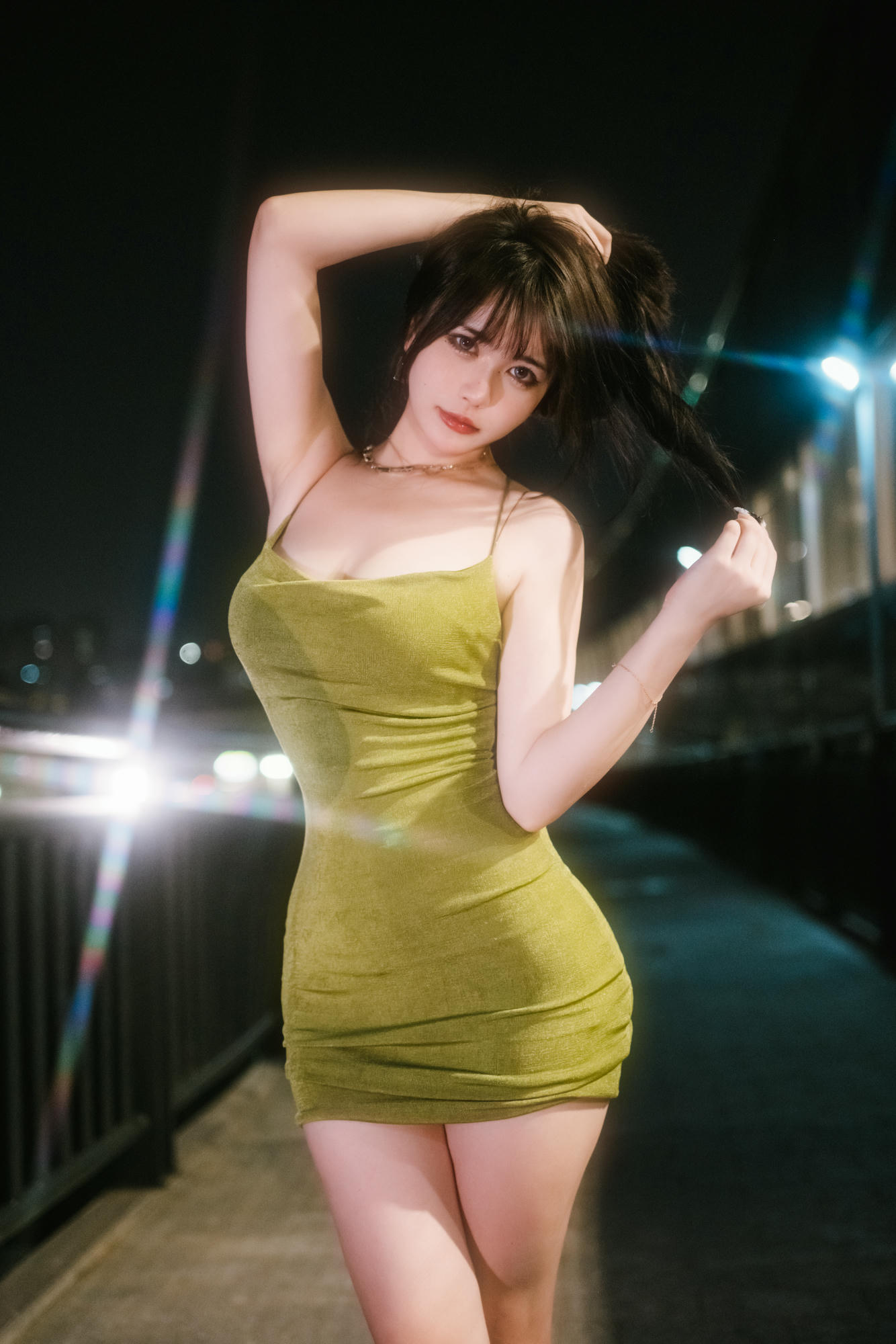 Tina很妖孽呀 NO.007 绿色连衣裙 [35P-208MB]_第1集