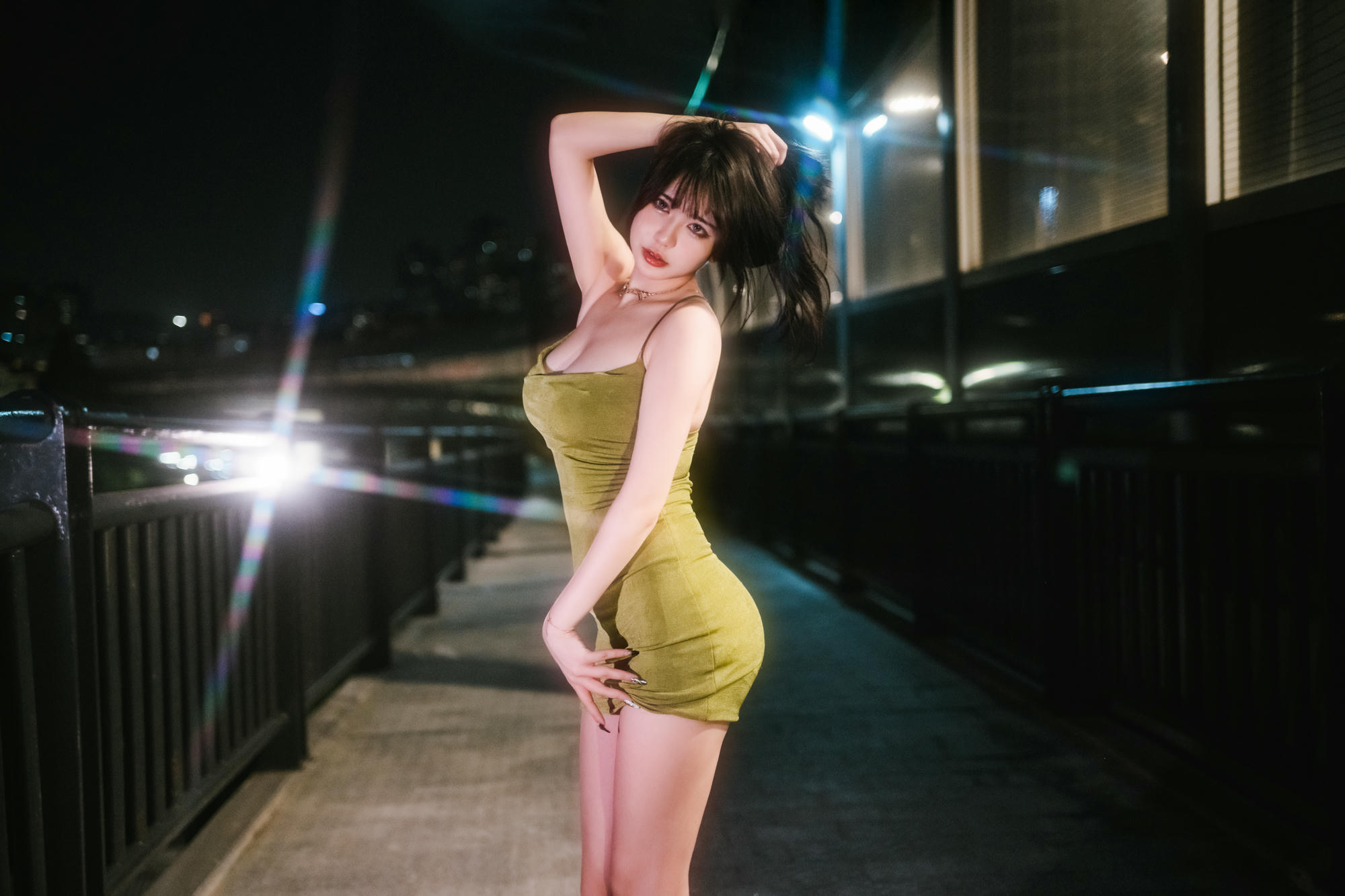 Tina很妖孽呀 NO.007 绿色连衣裙 [35P-208MB]_第1集