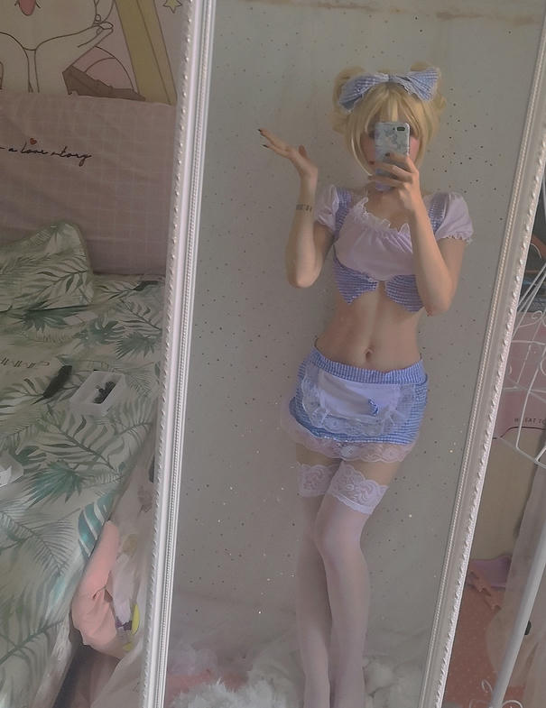 钛合金TiTi NO.054 蓝白女仆 [24P-53MB]_第1集