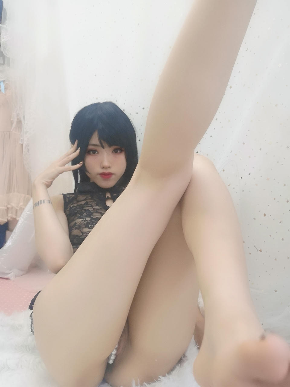 钛合金TiTi NO.055 蕾丝旗袍 [20P-45MB]_第1集