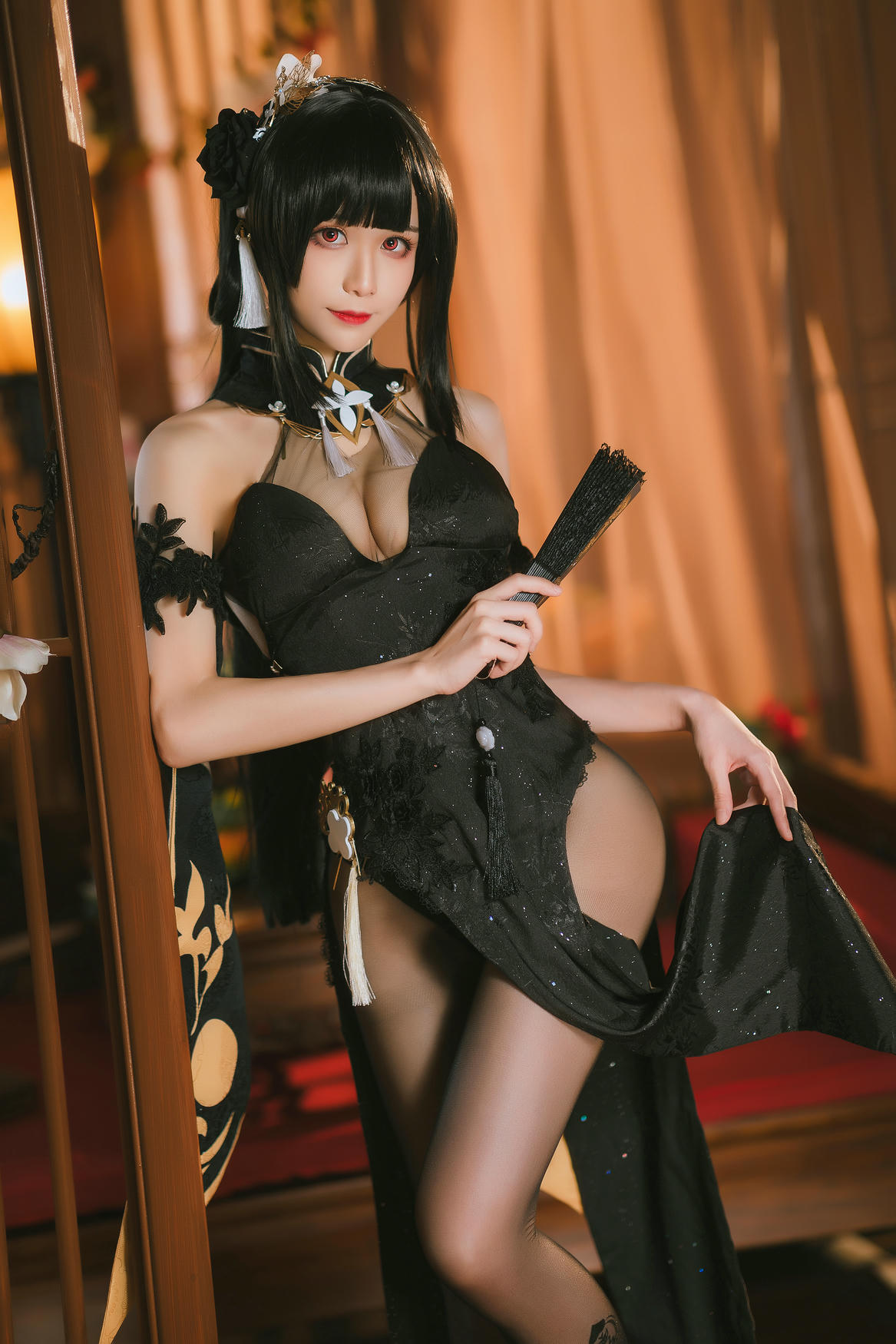 Tomoyo酱 NO.013 碧蓝航线 镇海旗袍 [27P 170MB]_第1集