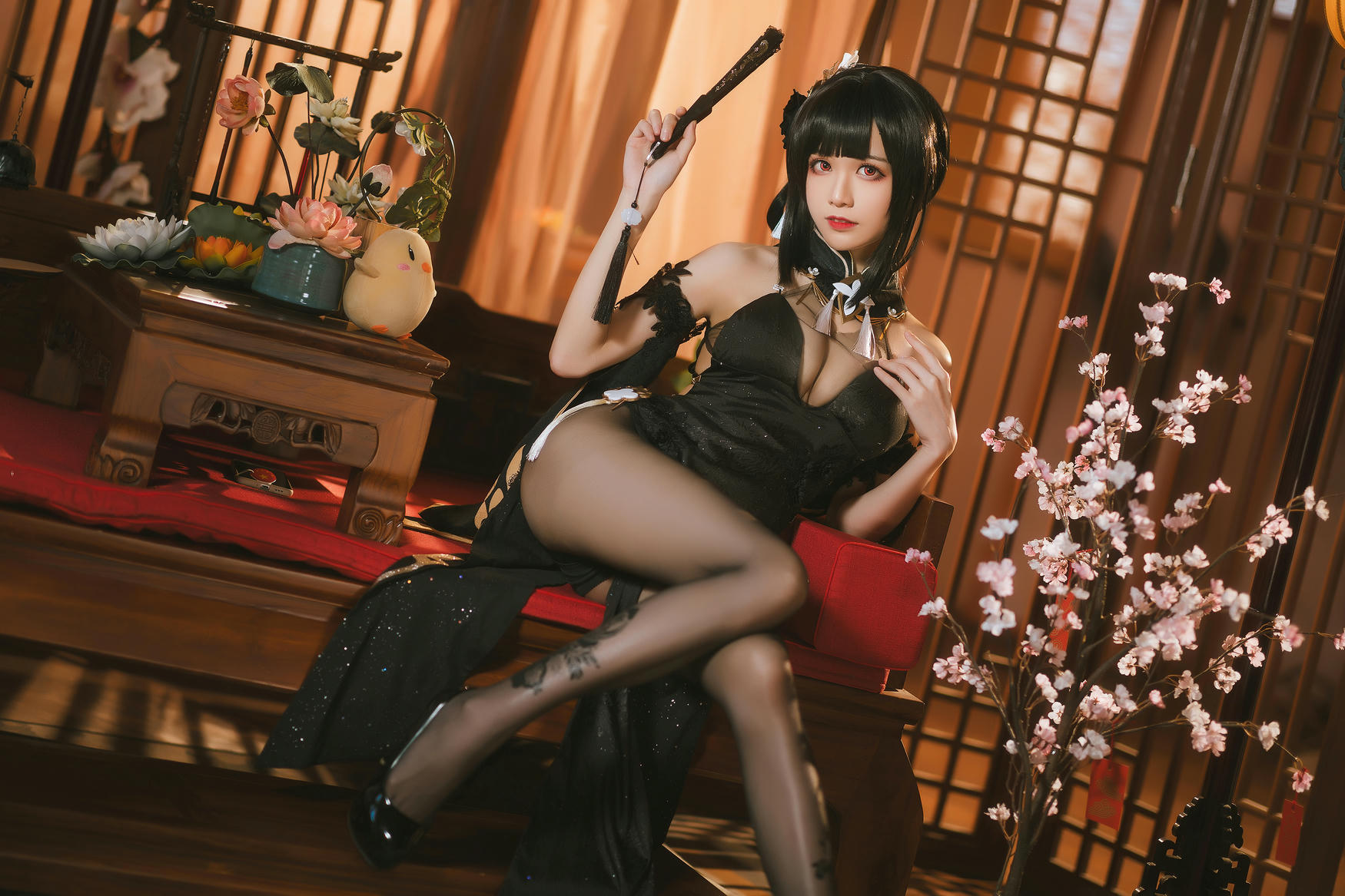 Tomoyo酱 NO.013 碧蓝航线 镇海旗袍 [27P 170MB]_第1集