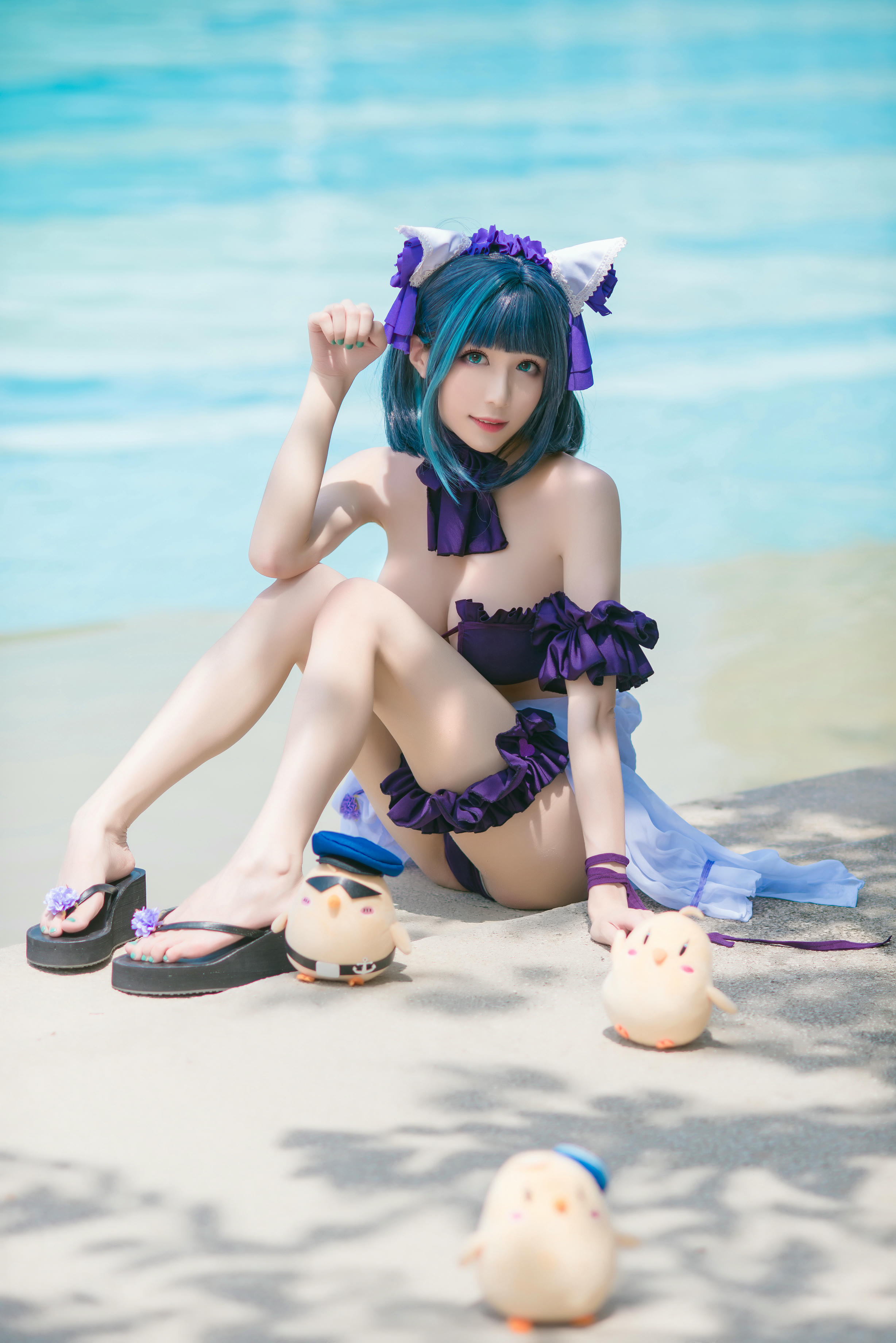 Tomoyo酱 NO.003 碧蓝 柴郡泳装 [18P-359MB]_第1集