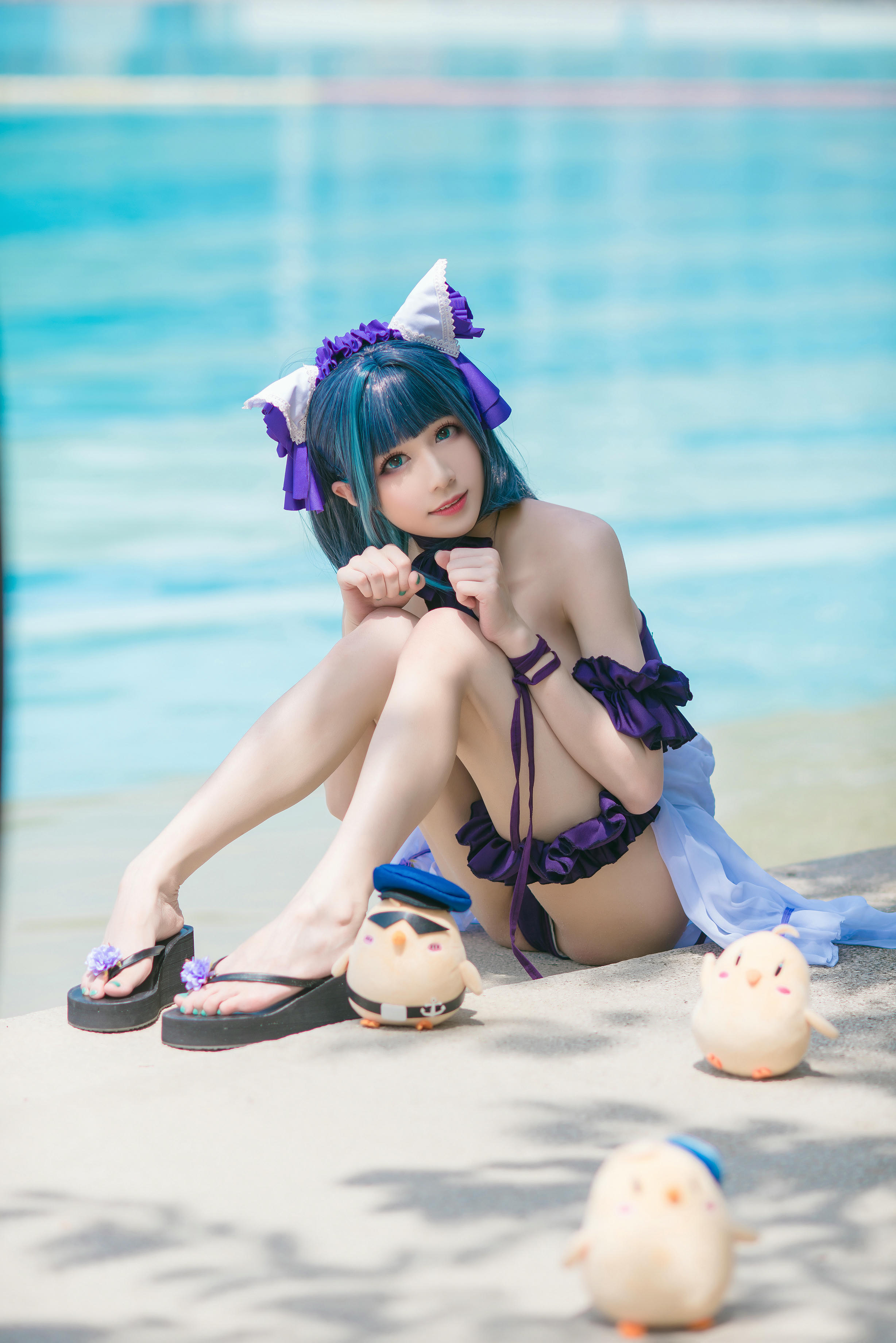 Tomoyo酱 NO.003 碧蓝 柴郡泳装 [18P-359MB]_第1集