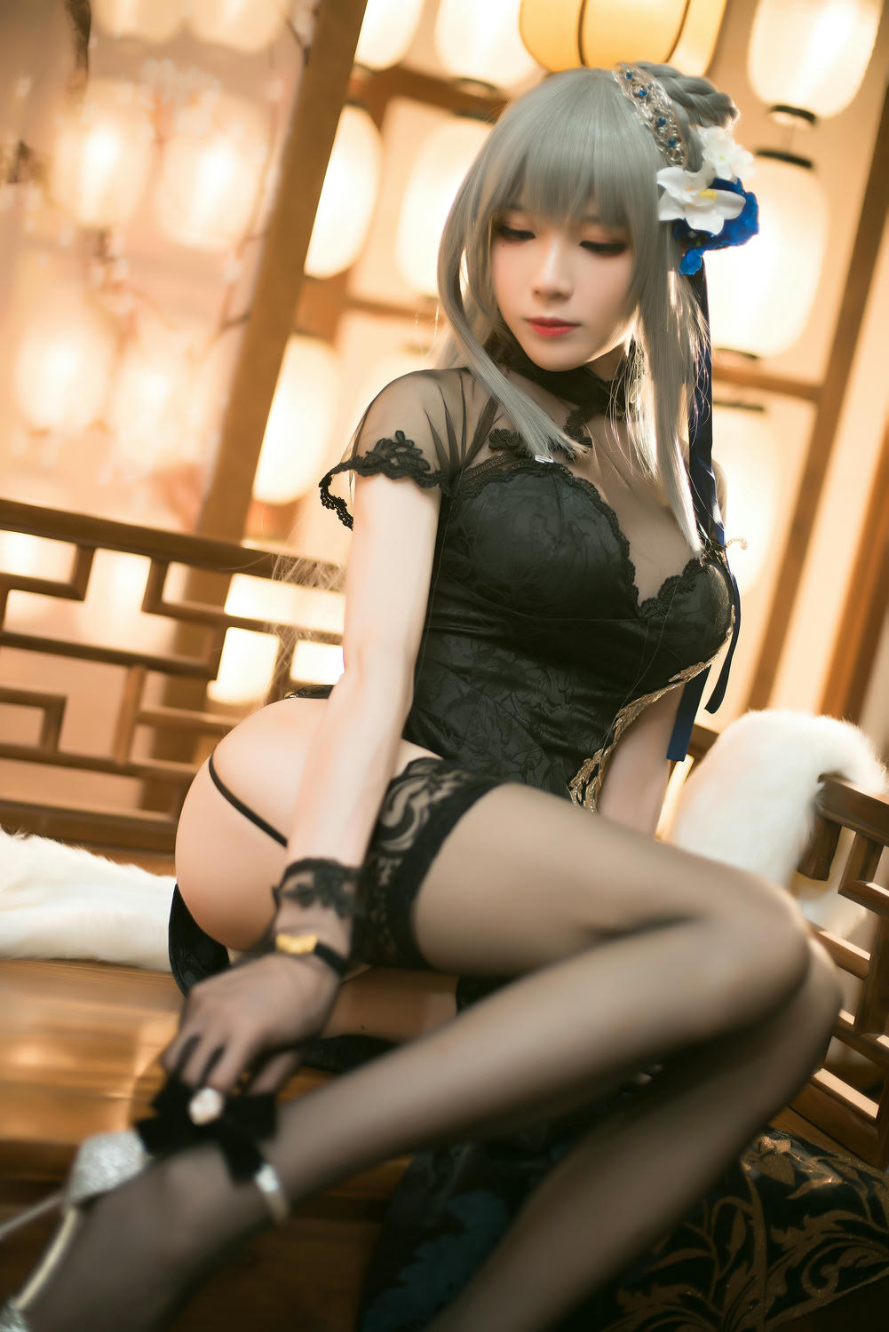 Tomoyo酱 NO.029 碧蓝-路易九世旗袍 [20P 76MB]_第1集