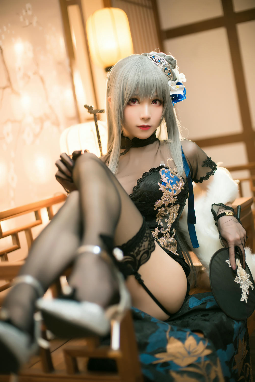 Tomoyo酱 NO.029 碧蓝-路易九世旗袍 [20P 76MB]_第1集