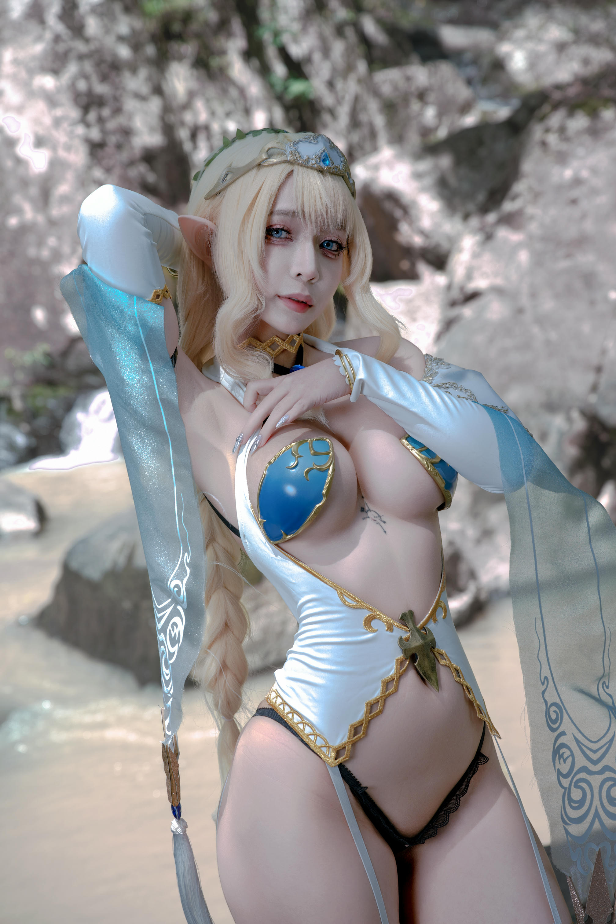 越南coser-Umeko J NO.120 Lincia Vertex Elf Village [106P10V-1.69GB]-Pic_第2集