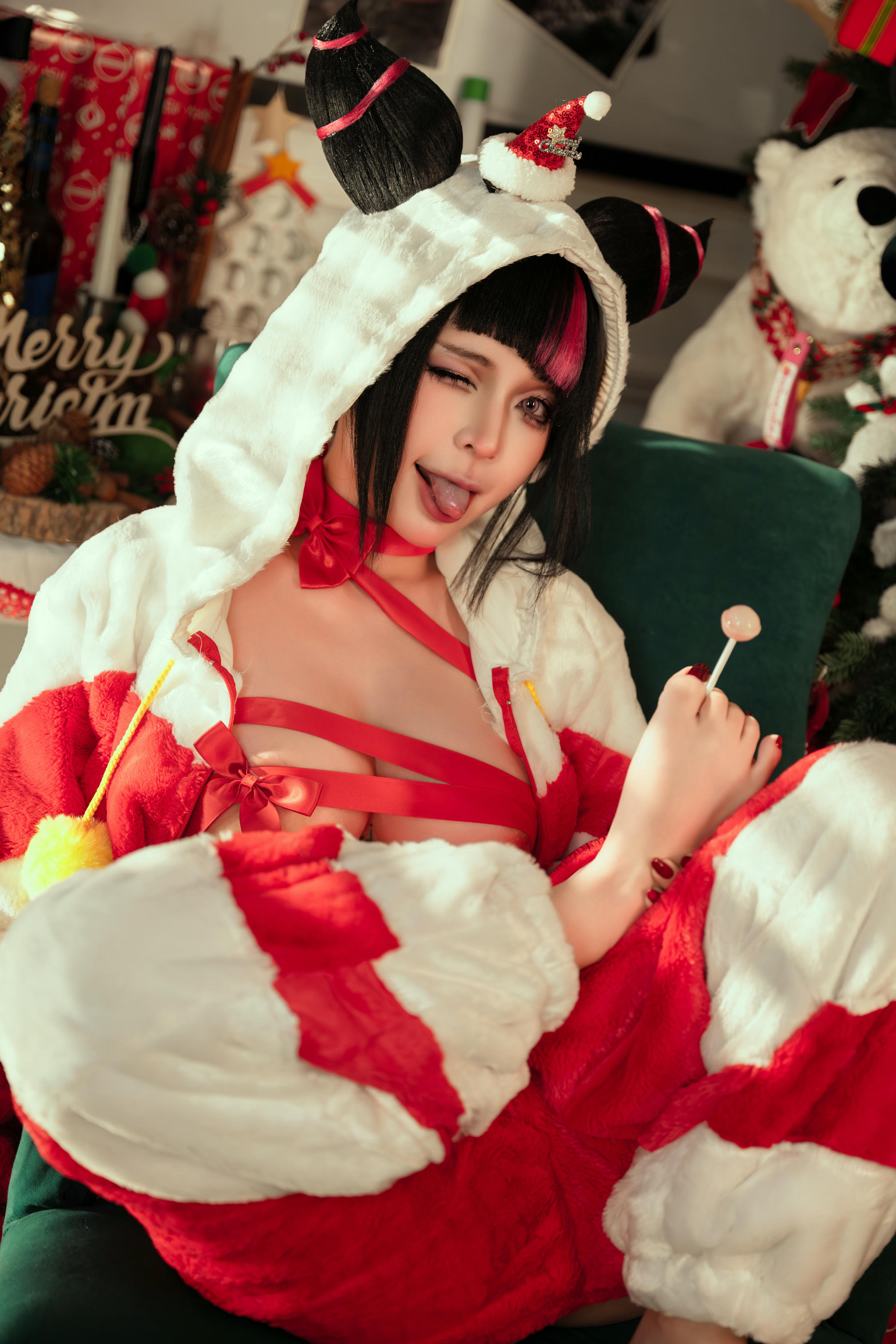 越南coser-Umeko J NO.137 Juri Han Xmas Street Fighter [107P7V 1.53GB]_第1集