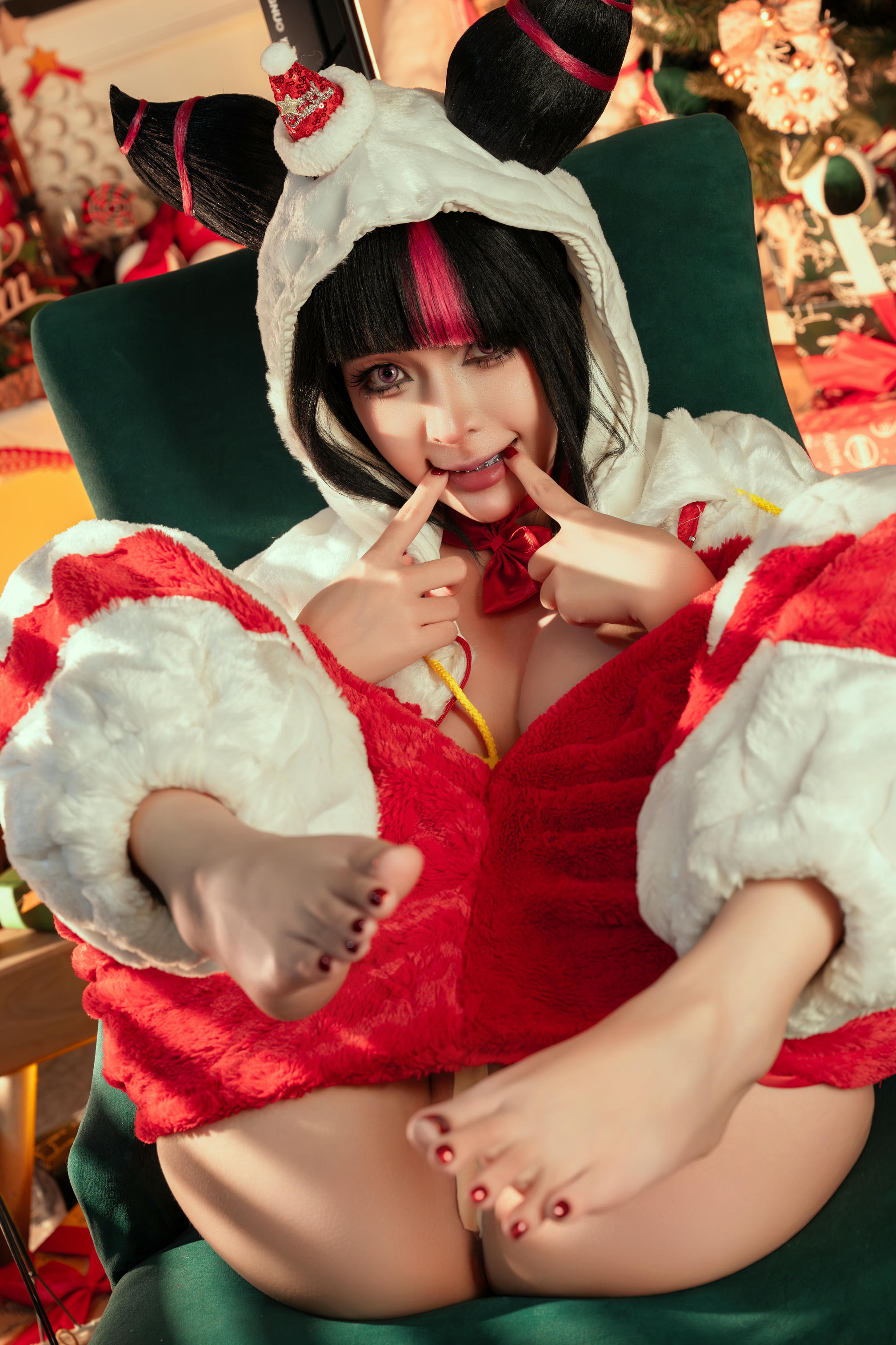 越南coser-Umeko J NO.137 Juri Han Xmas Street Fighter [107P7V 1.53GB]_第3集