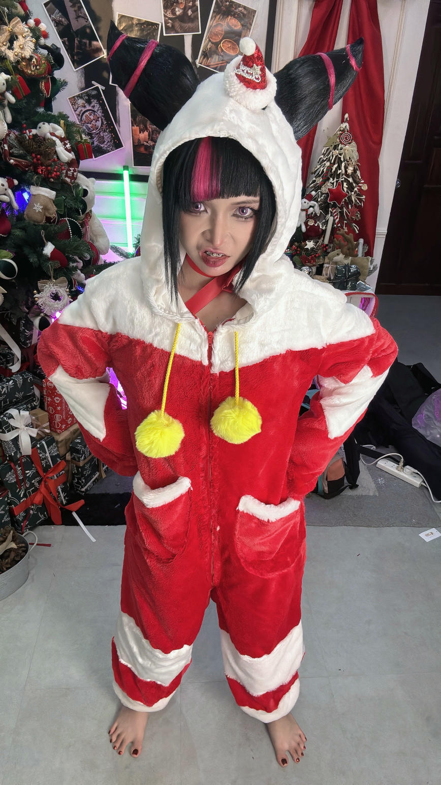 越南coser-Umeko J NO.137 Juri Han Xmas Street Fighter [107P7V 1.53GB]_第4集