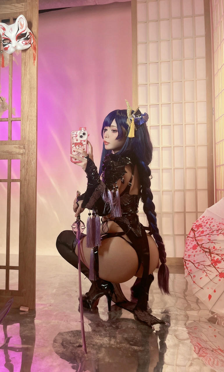 越南coser-Umeko J NO.050 cosplay Raiden Shogun Genshin Impact [146P 1.23GB]-Pic_第6集