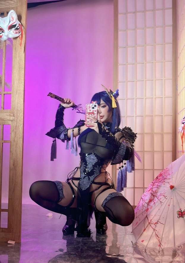 越南coser-Umeko J NO.050 cosplay Raiden Shogun Genshin Impact [146P 1.23GB]-Pic_第6集