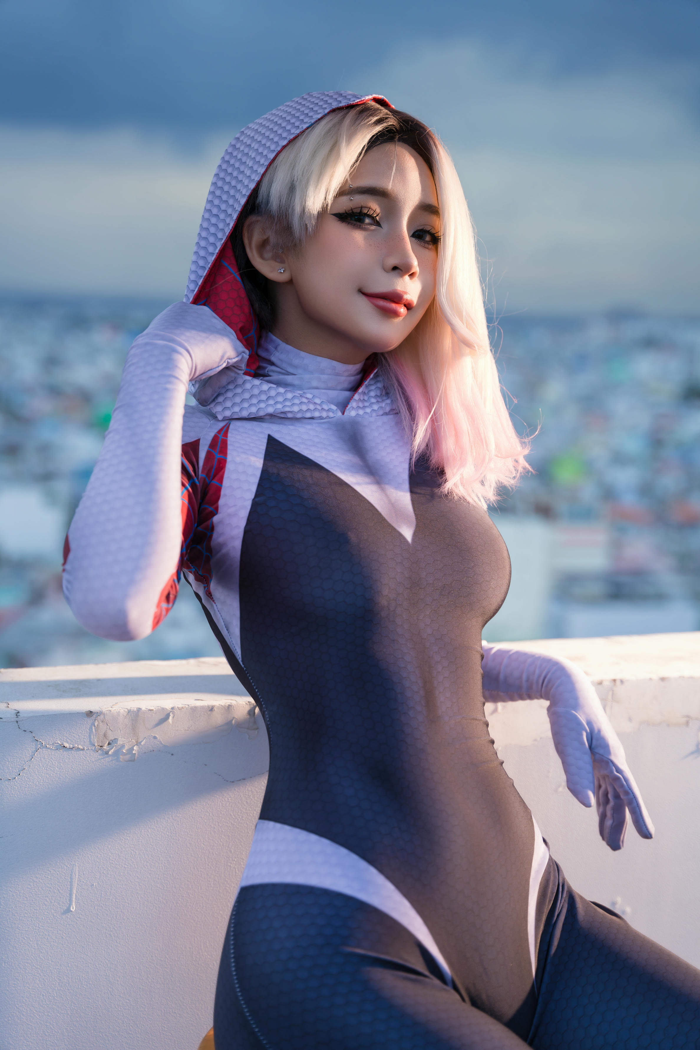 越南coser-Umeko J NO.053 Spider Gwen [149P+1V／1.27GB]_第1集