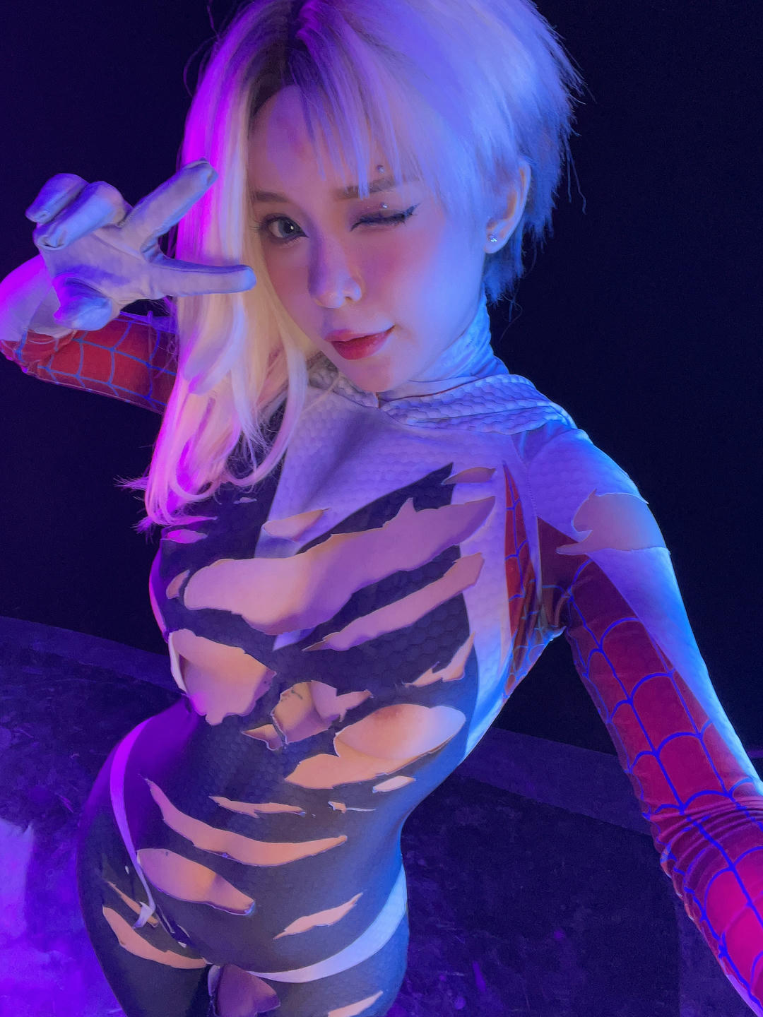 越南coser-Umeko J NO.053 Spider Gwen [149P+1V／1.27GB]_第6集