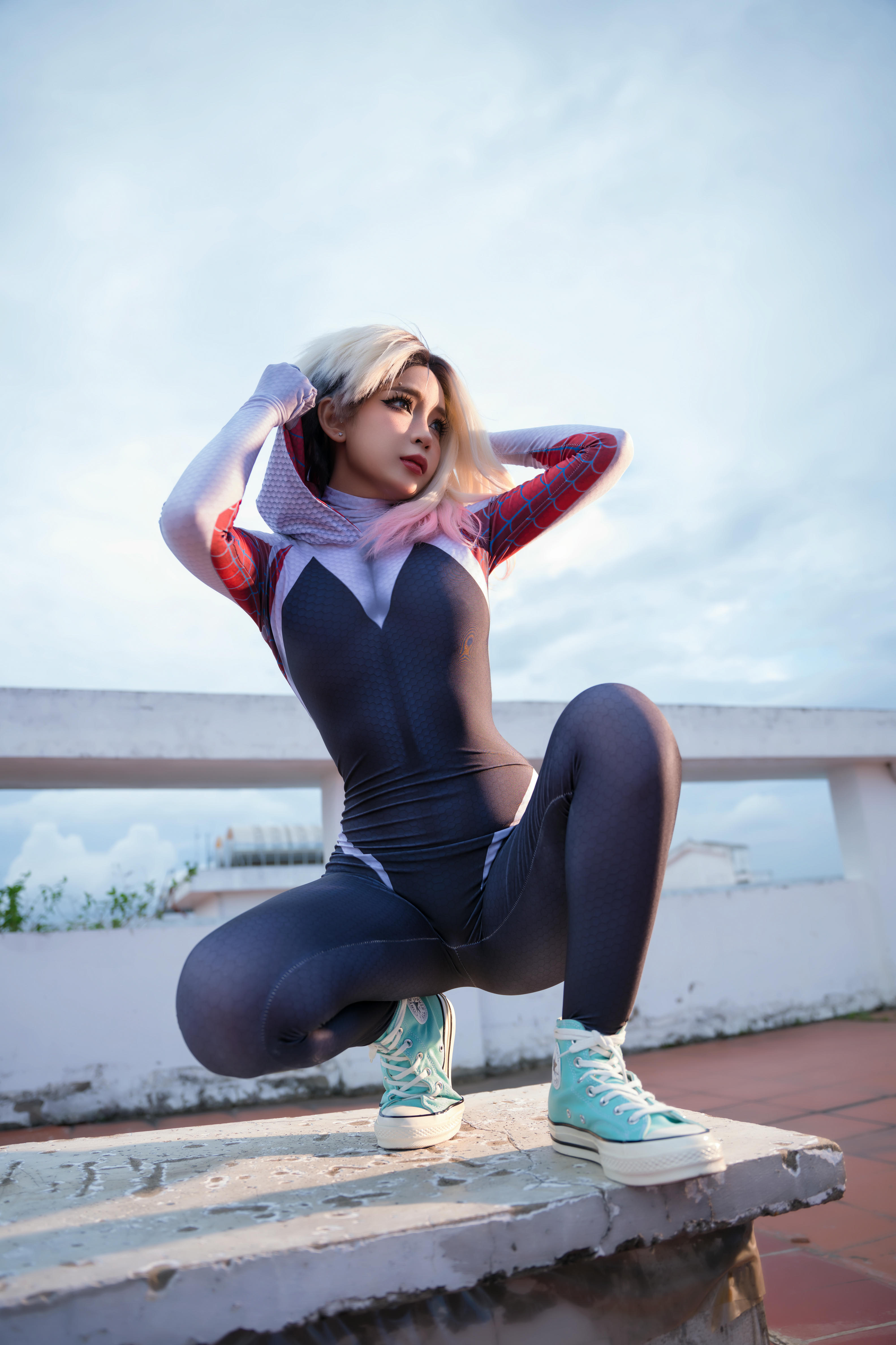 越南coser-Umeko J NO.053 Spider Gwen [149P+1V／1.27GB]_第1集