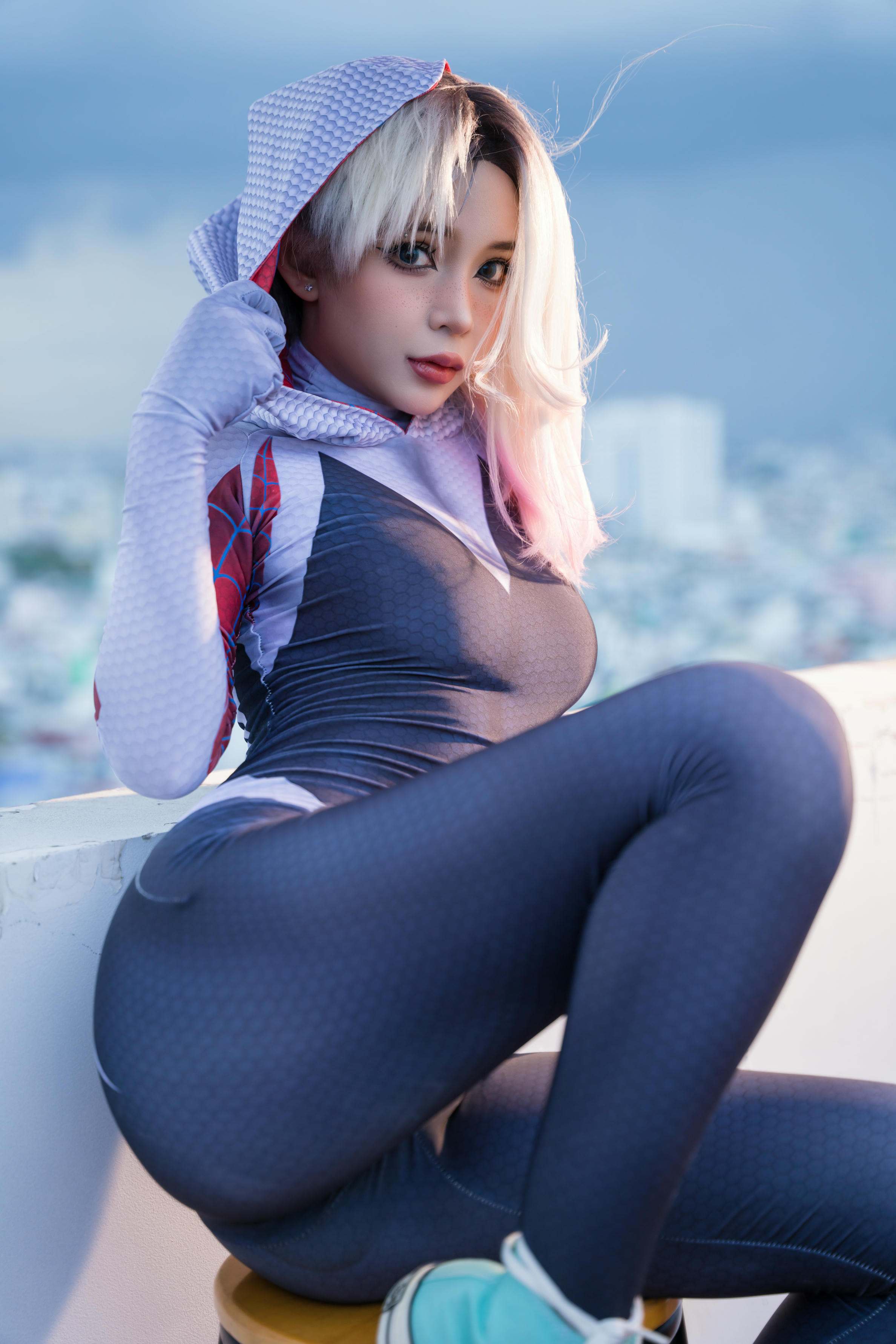 越南coser-Umeko J NO.053 Spider Gwen [149P+1V／1.27GB]_第1集