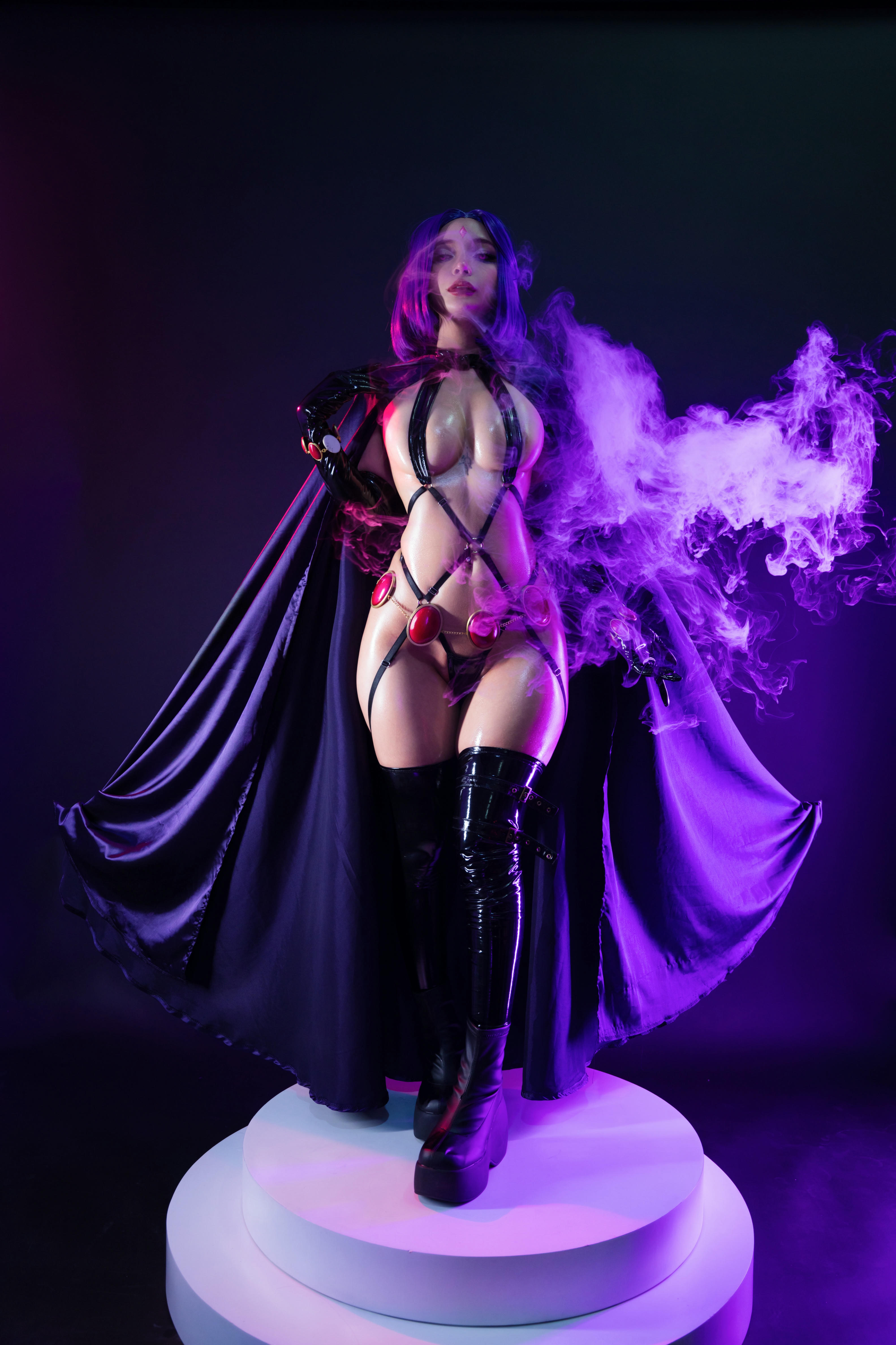 越南coser-Umeko J NO.066 Raven Latex Lingerie[109P-840.5M]_第1集