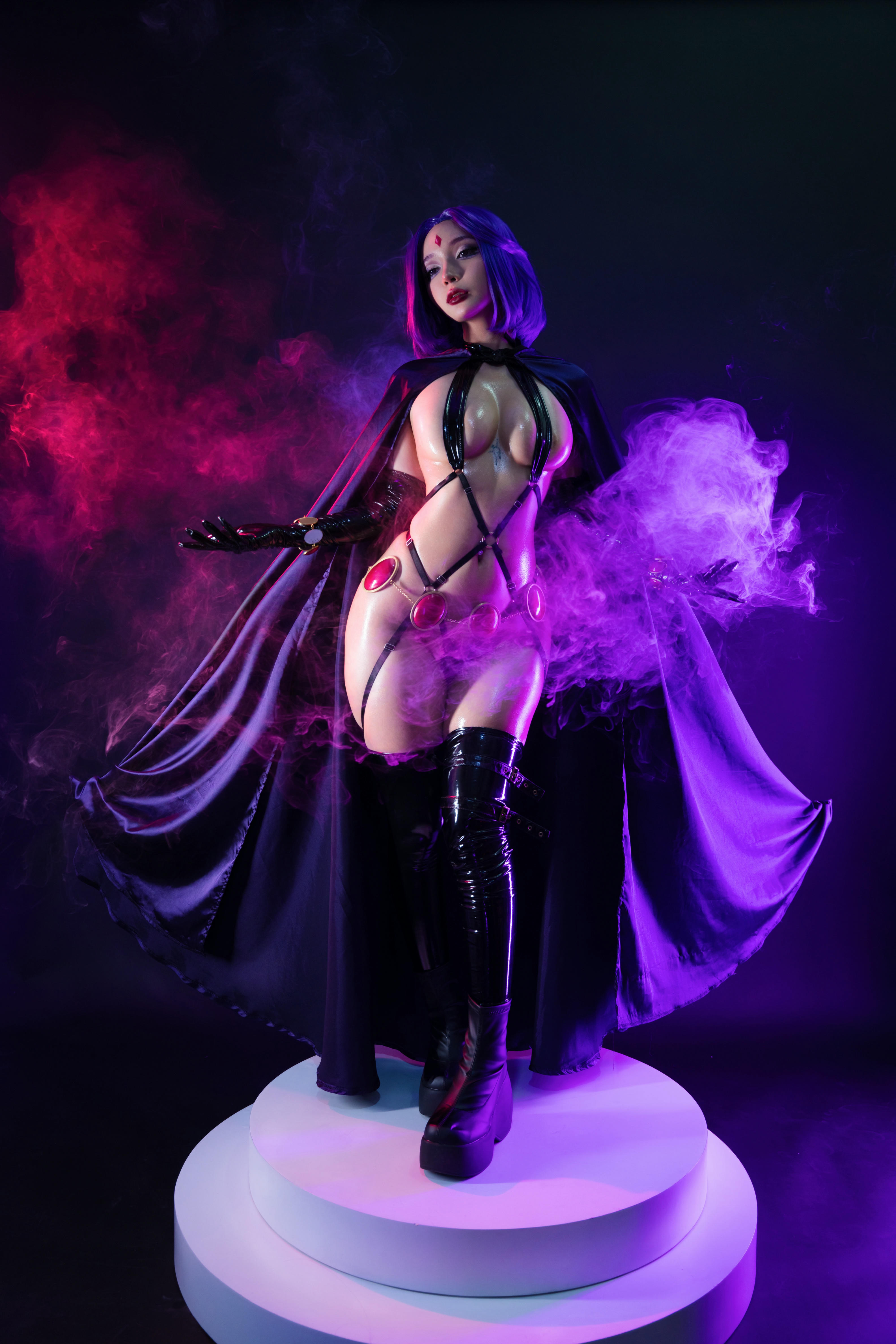 越南coser-Umeko J NO.066 Raven Latex Lingerie[109P-840.5M]_第1集
