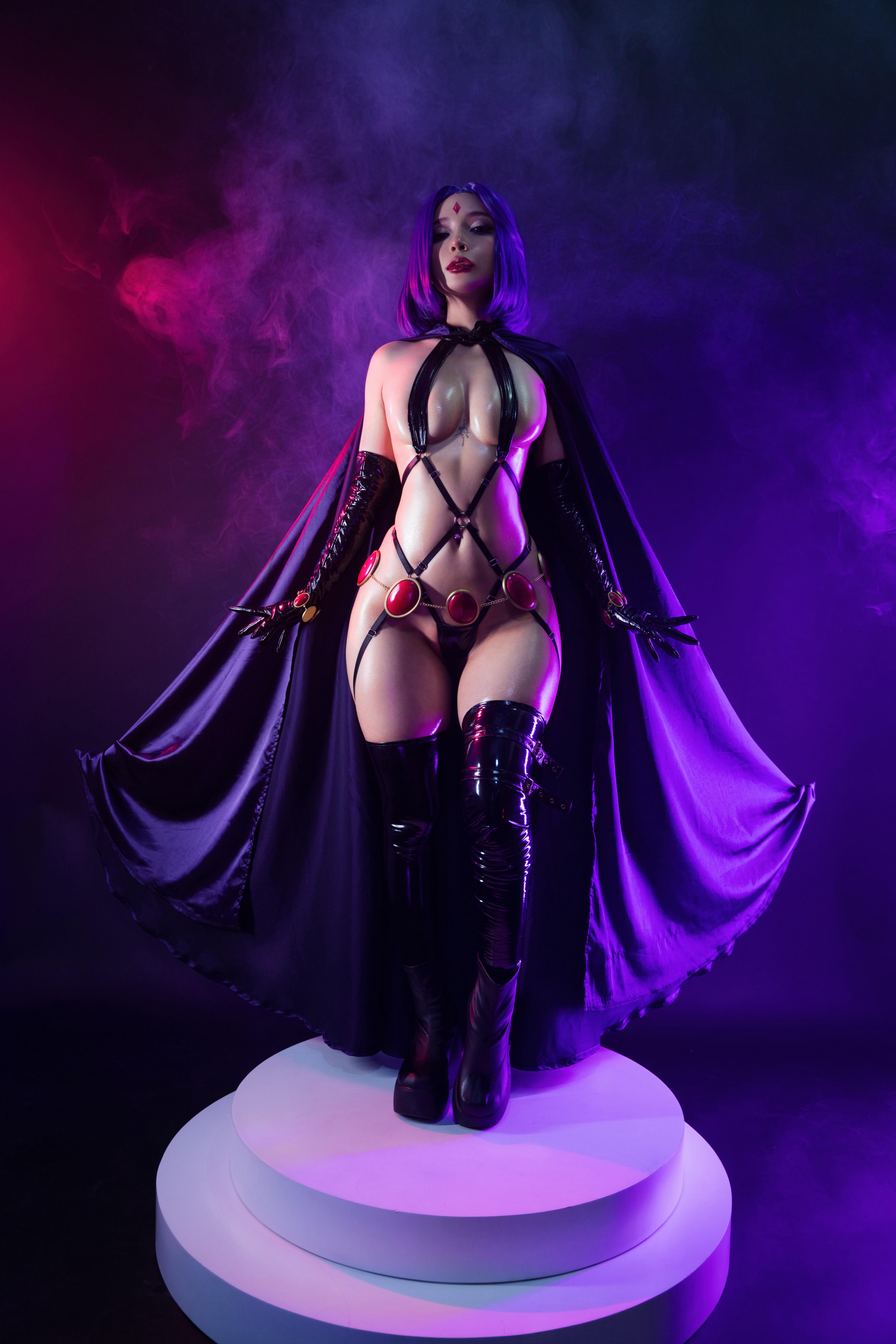 越南coser-Umeko J NO.066 Raven Latex Lingerie[109P-840.5M]_第1集