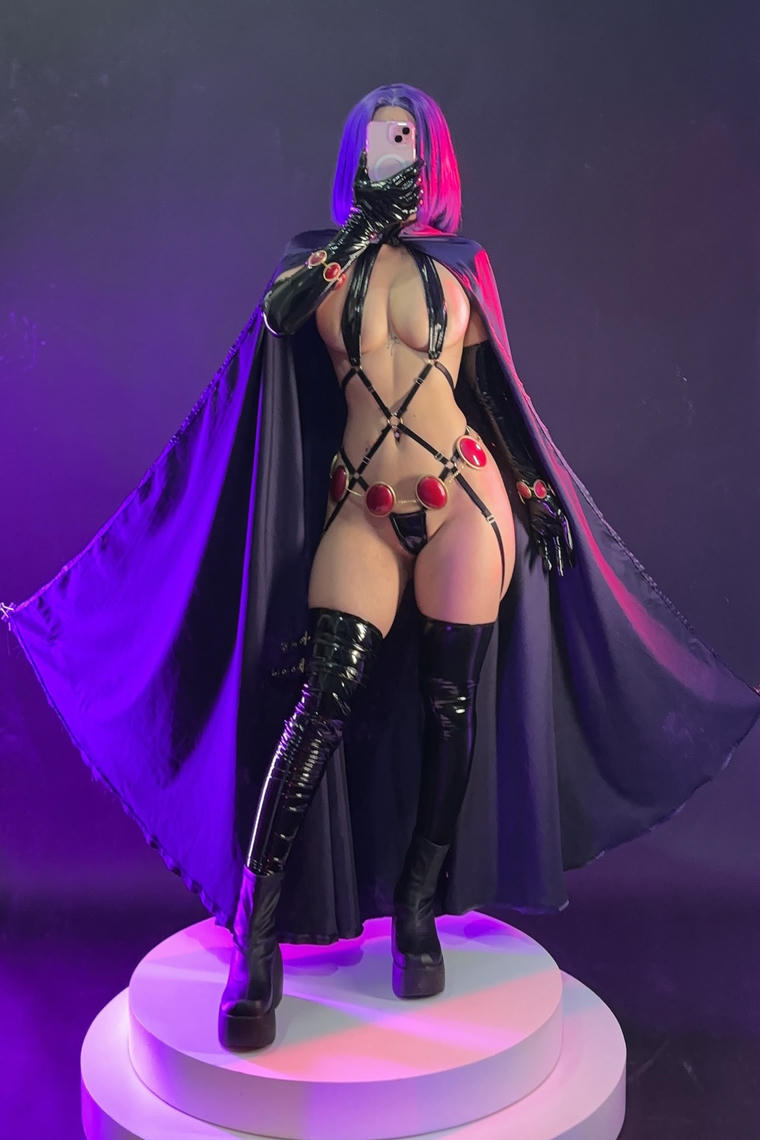 越南coser-Umeko J NO.066 Raven Latex Lingerie[109P-840.5M]_第5集