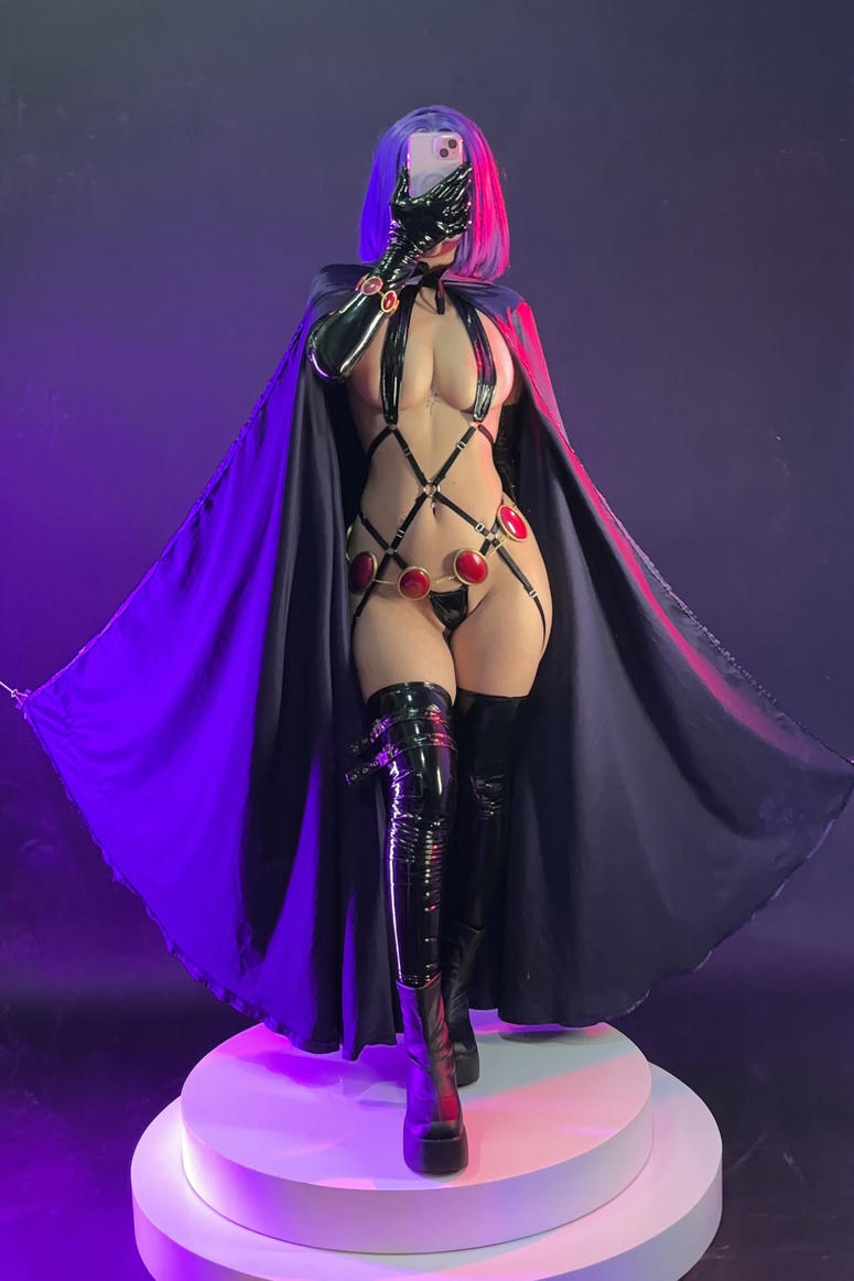 越南coser-Umeko J NO.066 Raven Latex Lingerie[109P-840.5M]_第5集