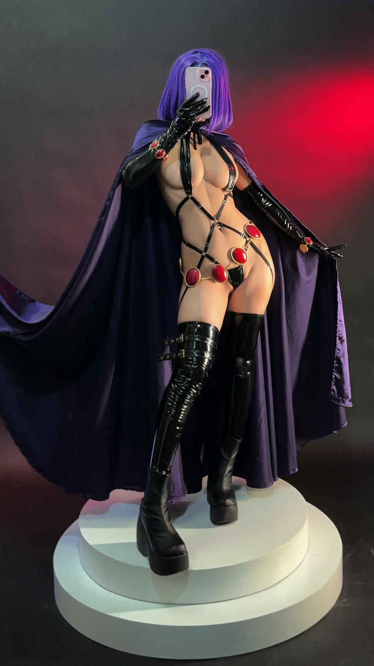 越南coser-Umeko J NO.066 Raven Latex Lingerie[109P-840.5M]_第5集