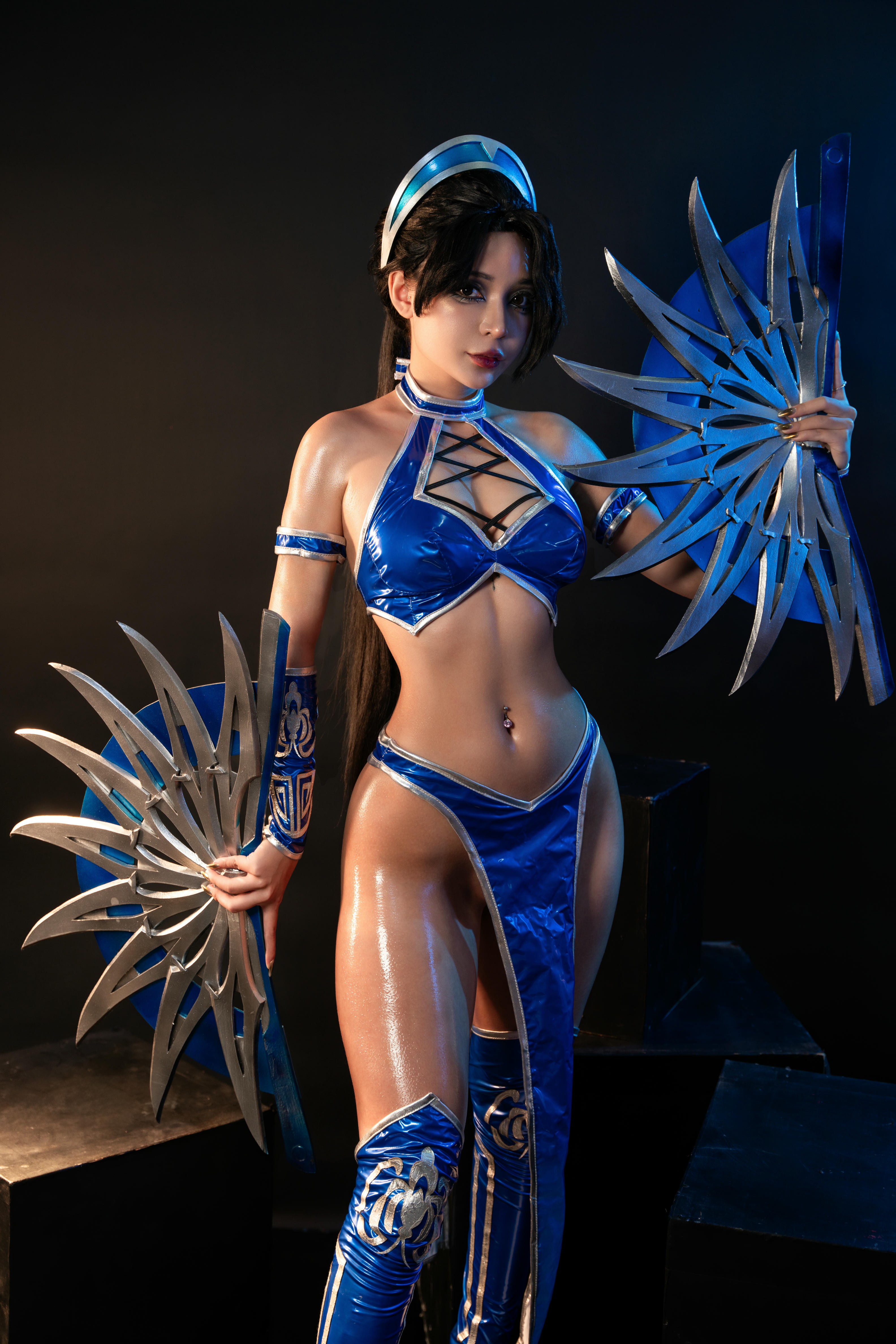 越南coser-Umeko J NO.080 cosplay Kitana Mortal Kombat [118P9V 2.54GB]-Pic_第1集
