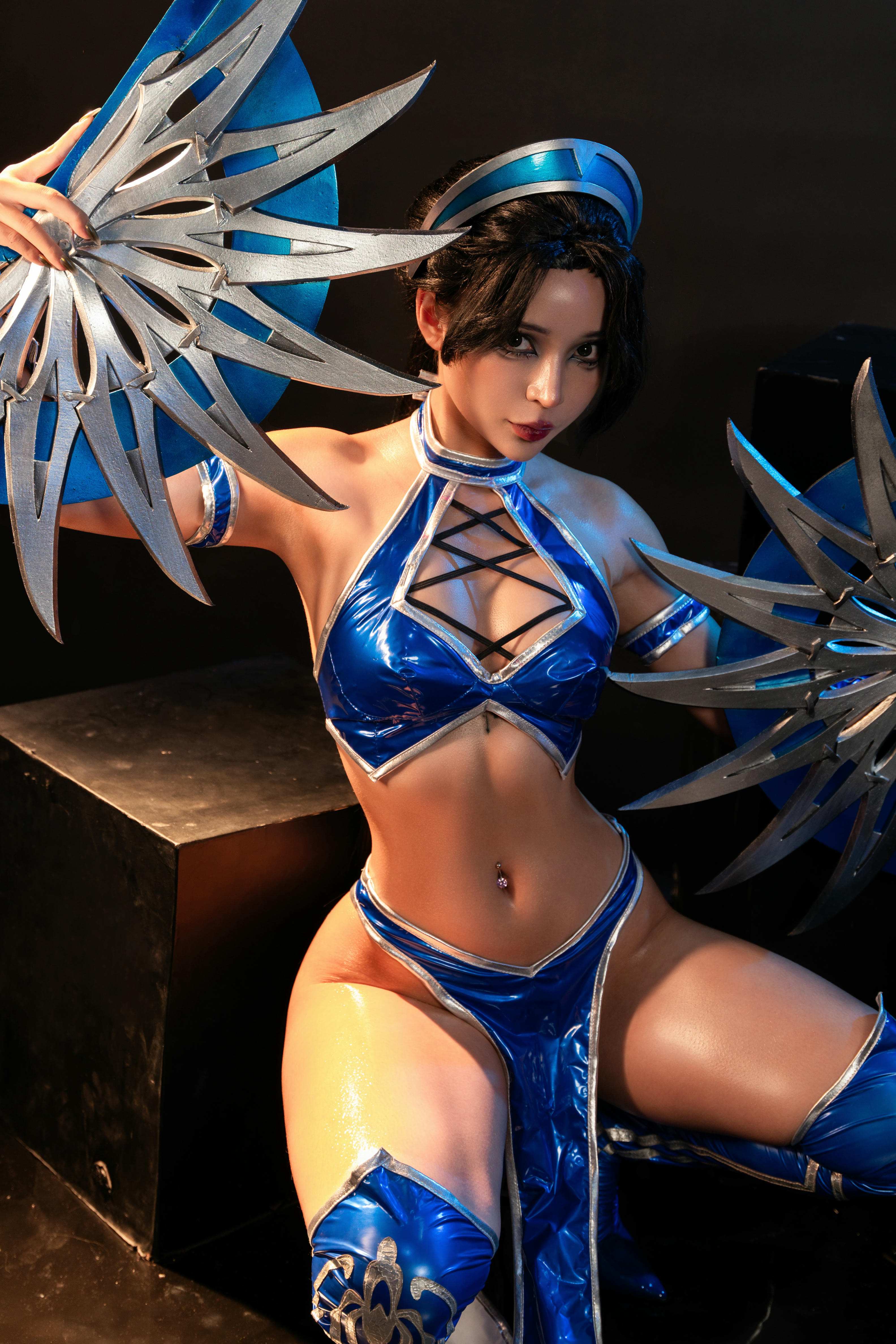 越南coser-Umeko J NO.080 cosplay Kitana Mortal Kombat [118P9V 2.54GB]-Pic_第1集